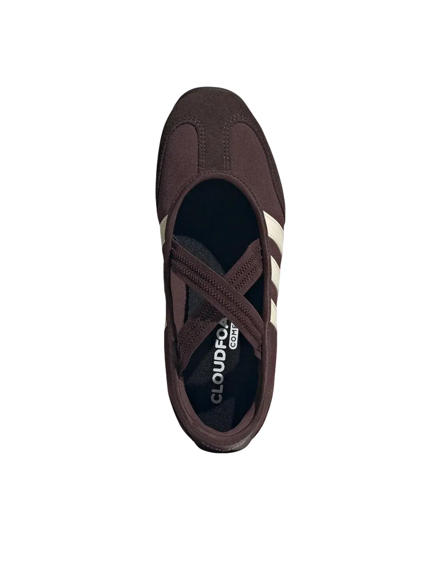 Женские кроссовки-балетки Mary Jane с замшевым верхом Barreda Adidas — изображение 3 из 4, коричневый