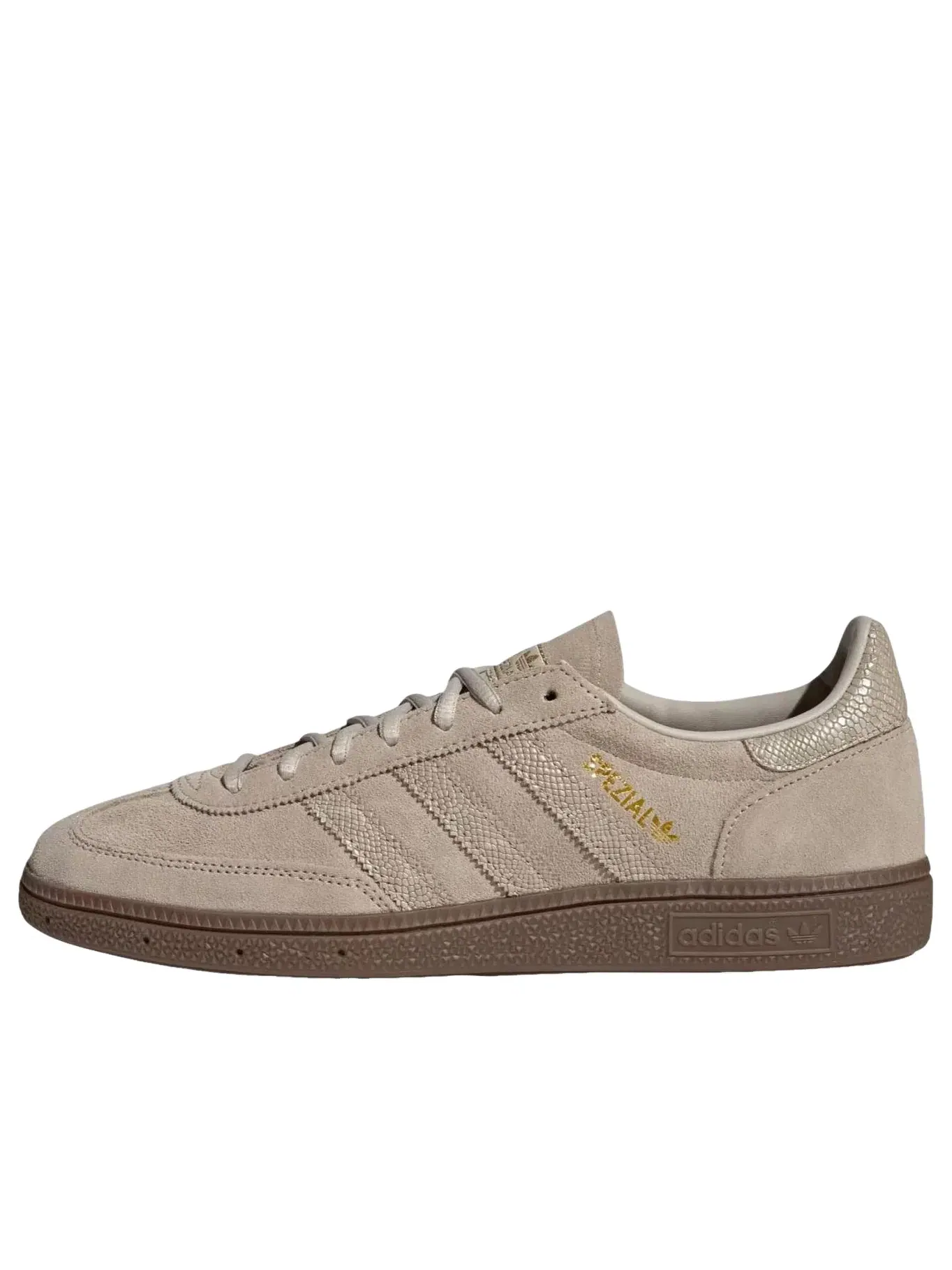 Мужские кроссовки с замшевым верхом Handball Spezial Adidas — изображение 1 из 4, бежевый