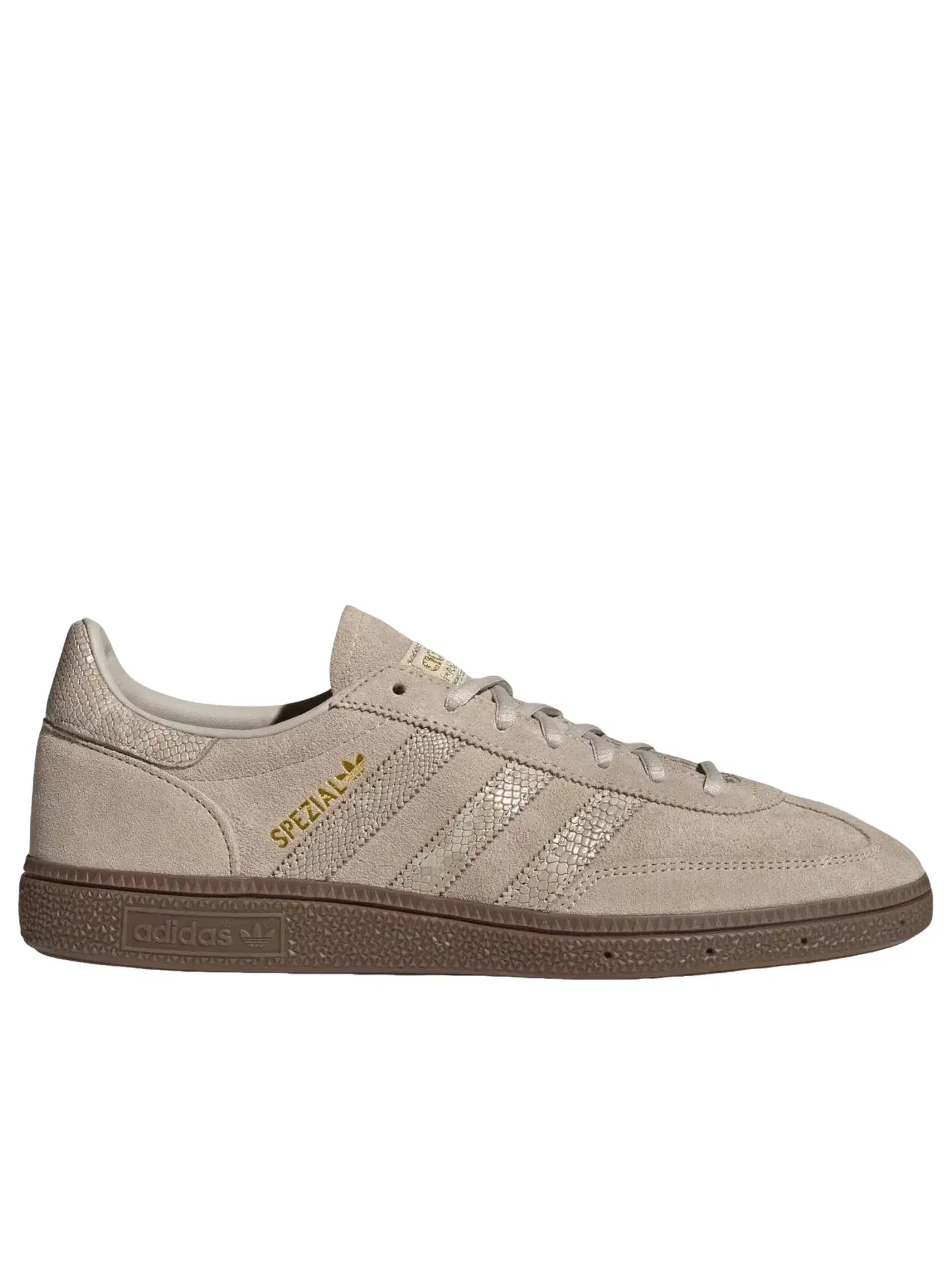 Мужские кроссовки с замшевым верхом Handball Spezial Adidas — изображение 2 из 4, бежевый