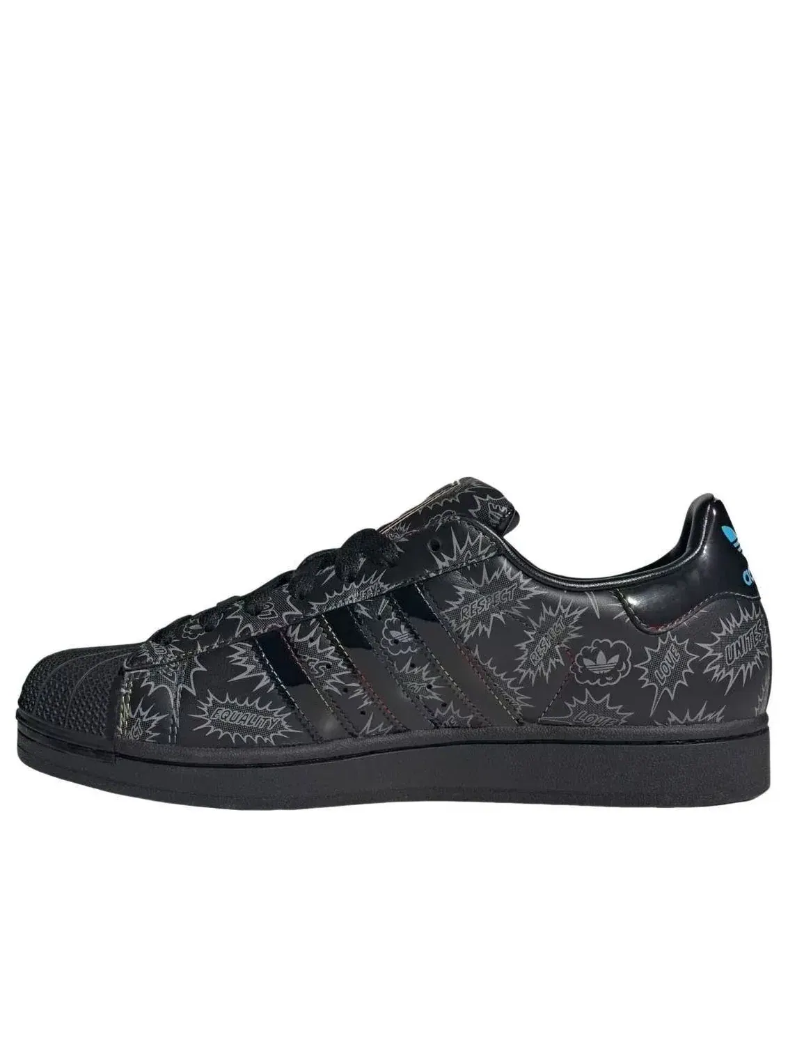 Кроссовки Adidas Superstar II 'Black Lucid Aquamarine' KJ3276 — изображение 1 из 5, черный