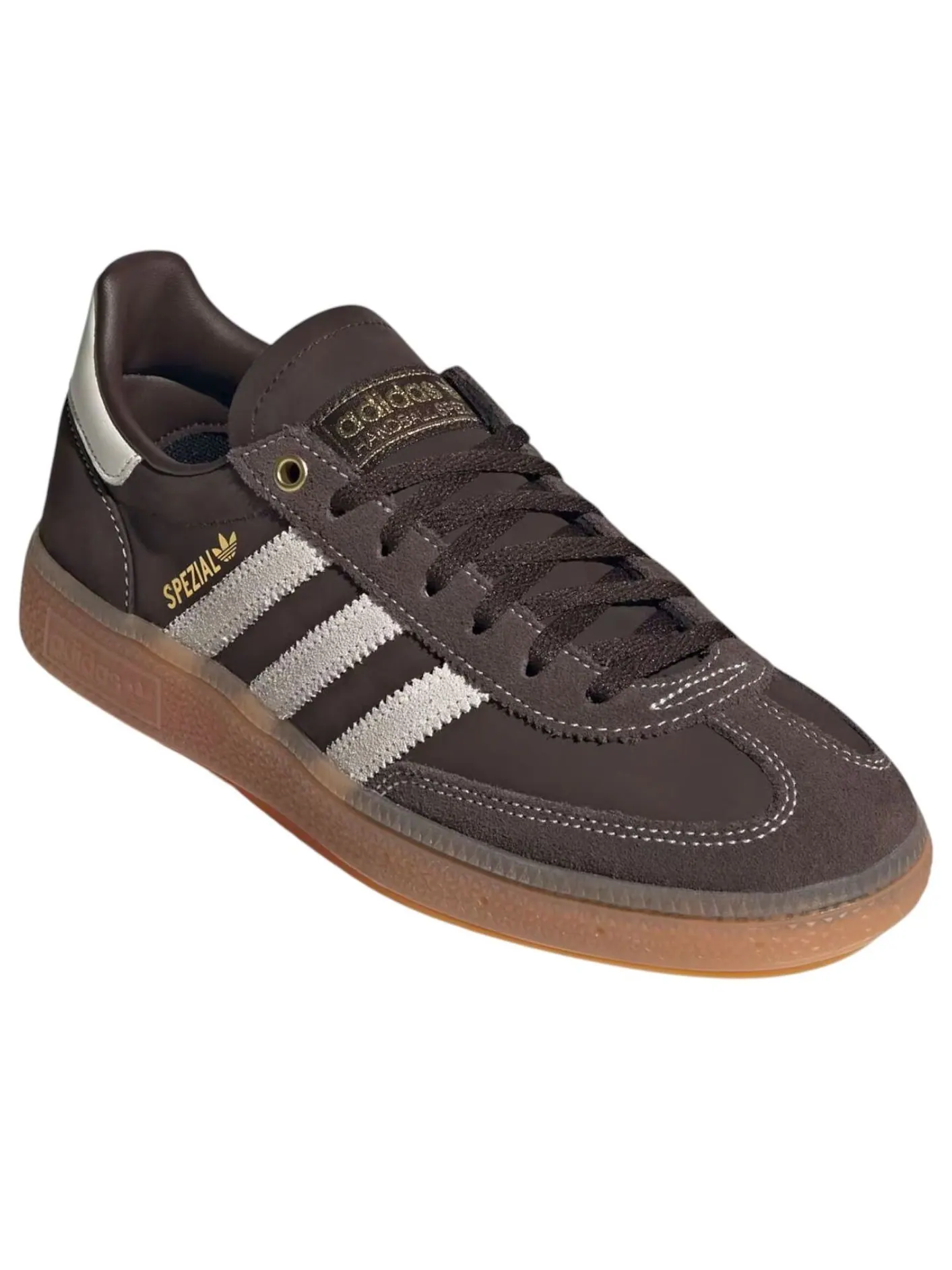 Adidas Handball Spezial 'Dark Brown Off White Gum' — изображение 2 из 6, темный коричневый/белый