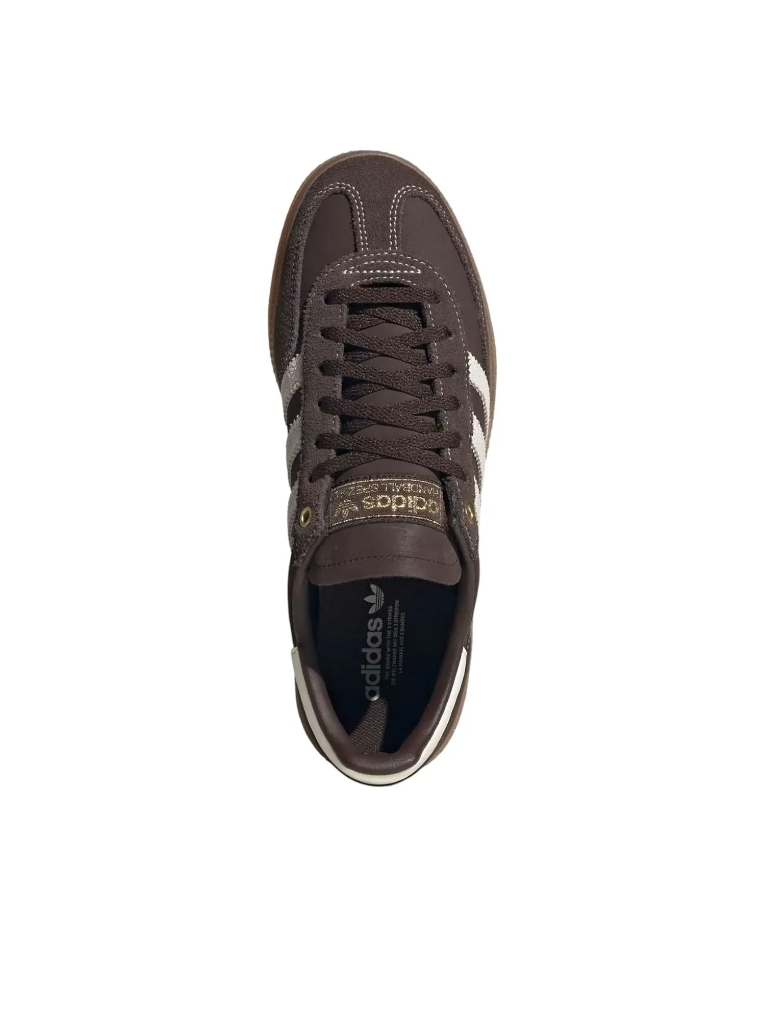 Adidas Handball Spezial 'Dark Brown Off White Gum' — изображение 4 из 6, темный коричневый/белый