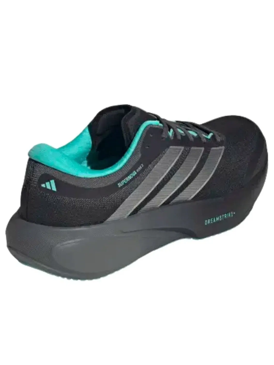 Мужские беговые кроссовки с шнуровкой Supernova Rise 3 x Mercedes AMG Petronas F1 Team Adidas — изображение 3 из 5, черный