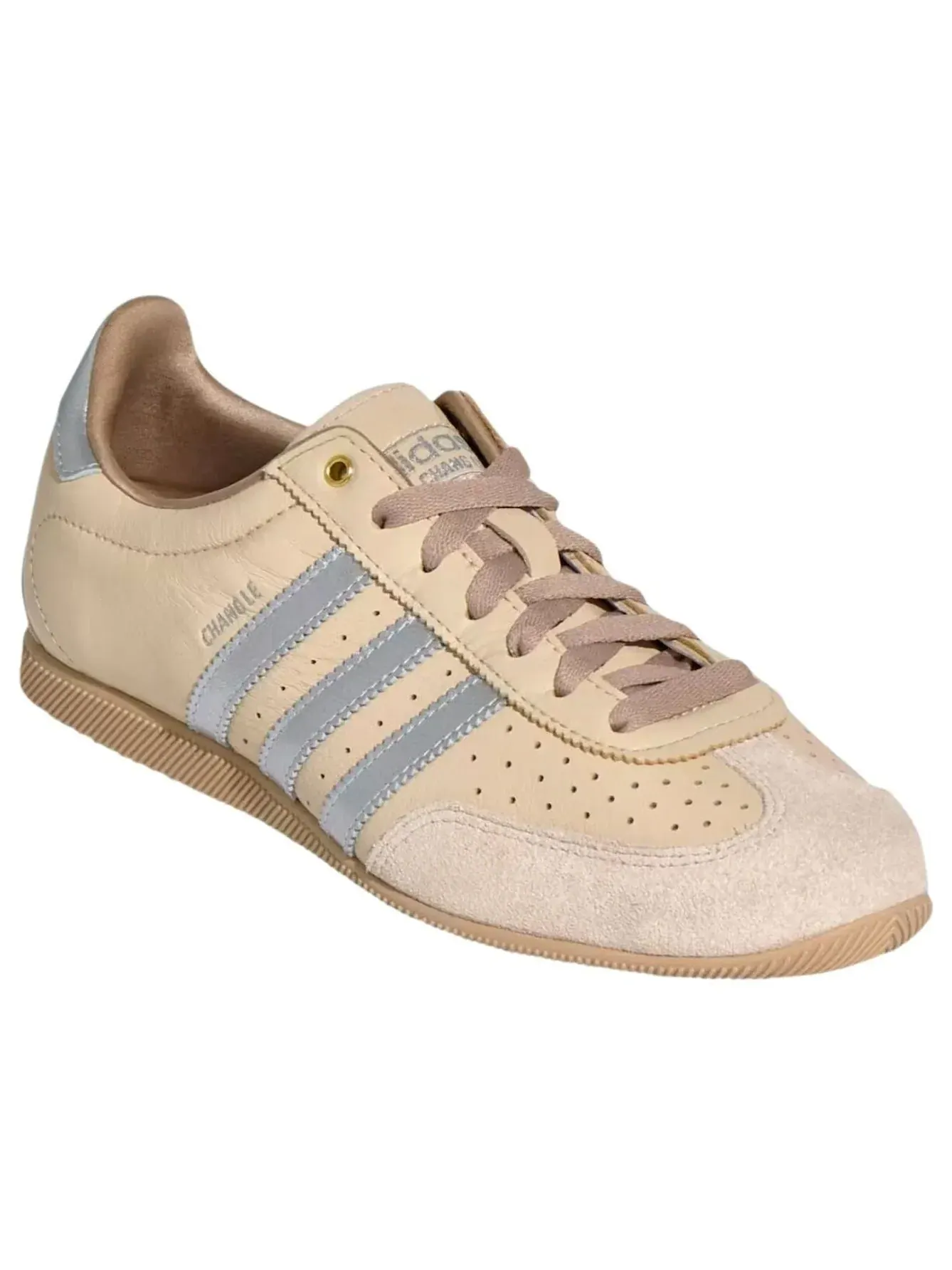 Кроссовки (WMNS) Adidas Changle 'Sand Strata Silver Metallic Warm Sandstone' — изображение 2 из 6, бежевый