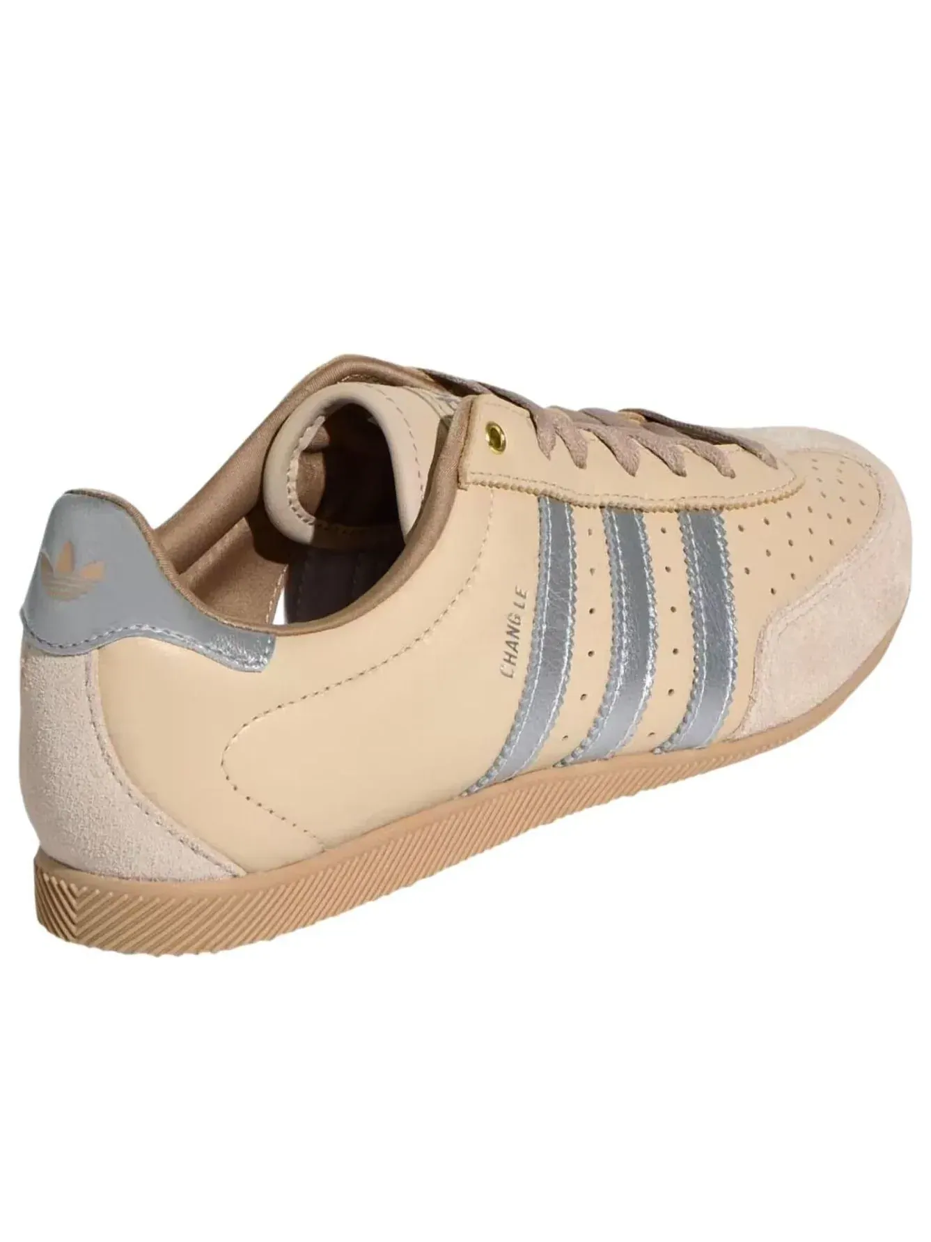 Кроссовки (WMNS) Adidas Changle 'Sand Strata Silver Metallic Warm Sandstone' — изображение 3 из 6, бежевый