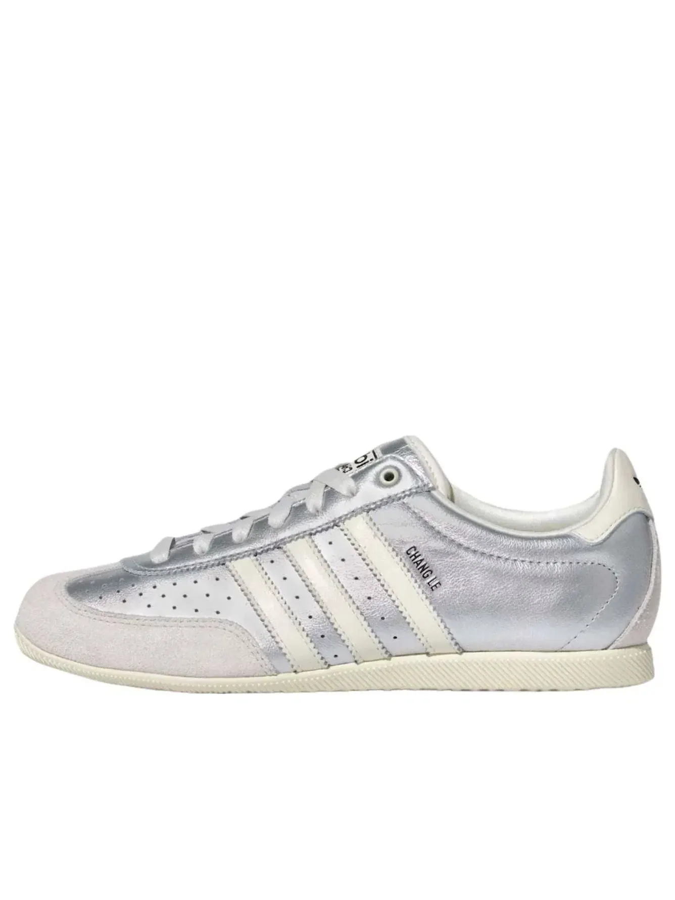 Женские кроссовки с кожаным верхом Changle Adidas — изображение 1 из 6, серебряный