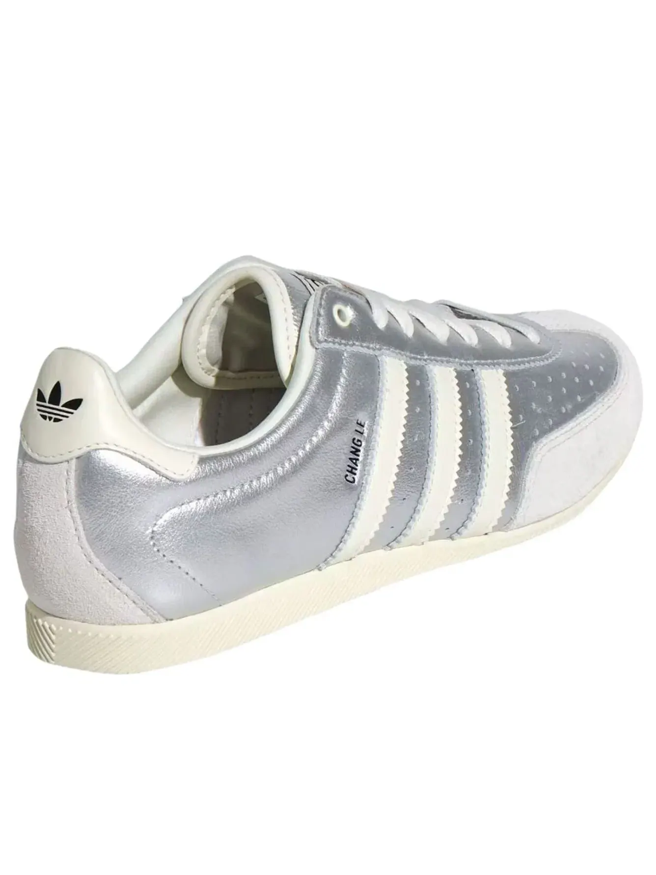 Женские кроссовки с кожаным верхом Changle Adidas — изображение 3 из 6, серебряный