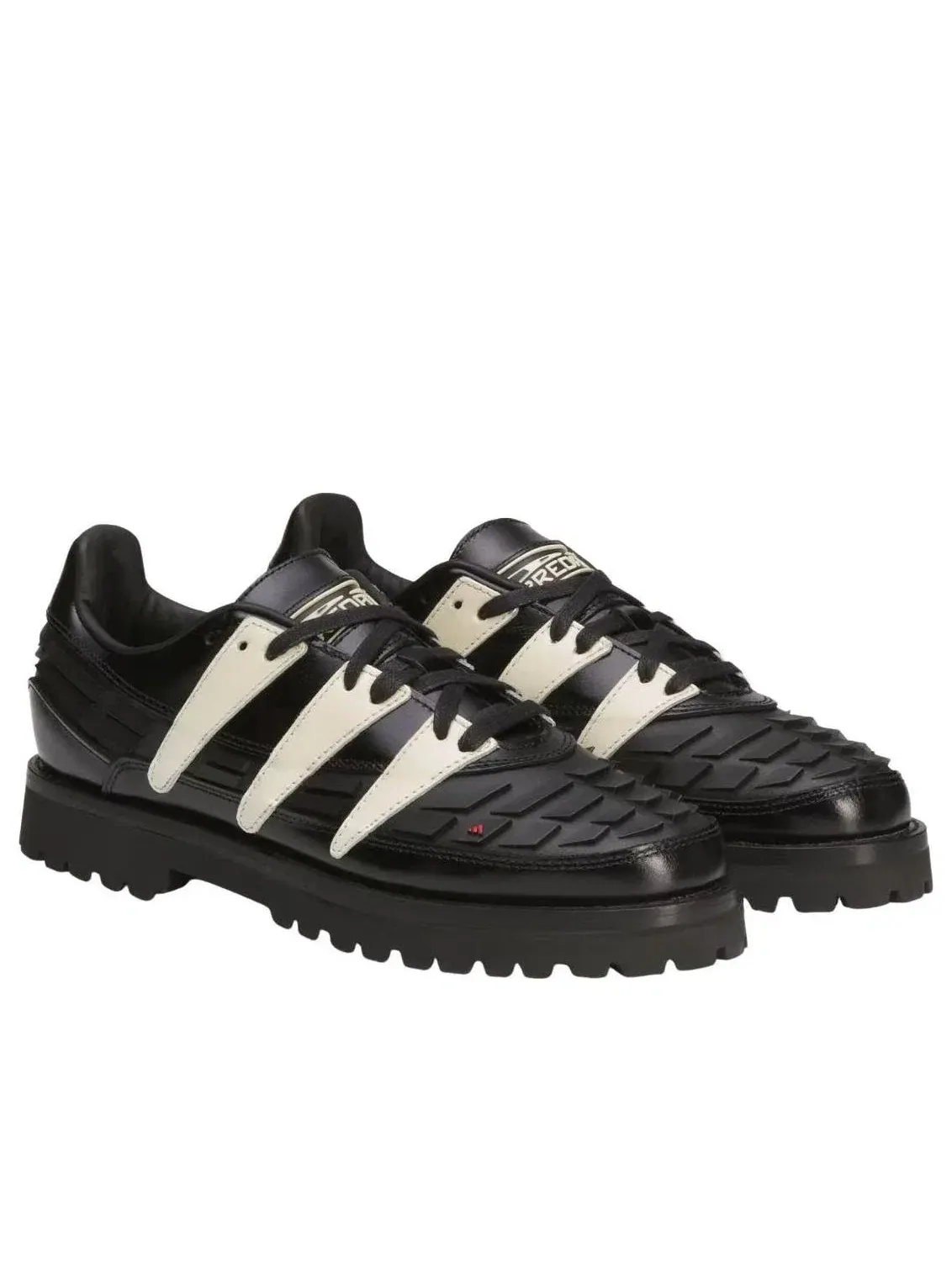 Мужские кроссовки с кожаным верхом Predator Adidas — изображение 2 из 5, черный