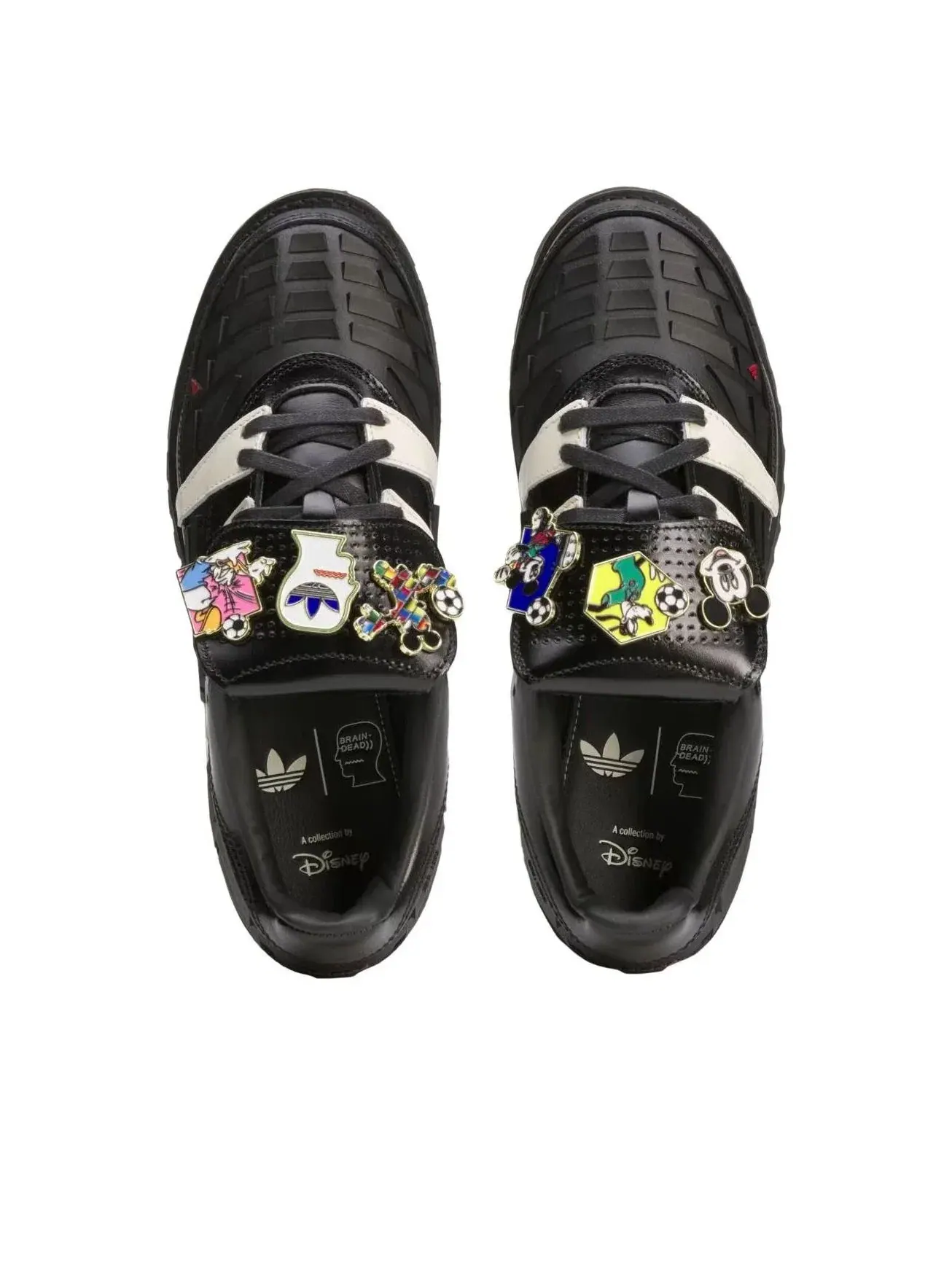 Мужские кроссовки с кожаным верхом Predator Adidas — изображение 3 из 5, черный