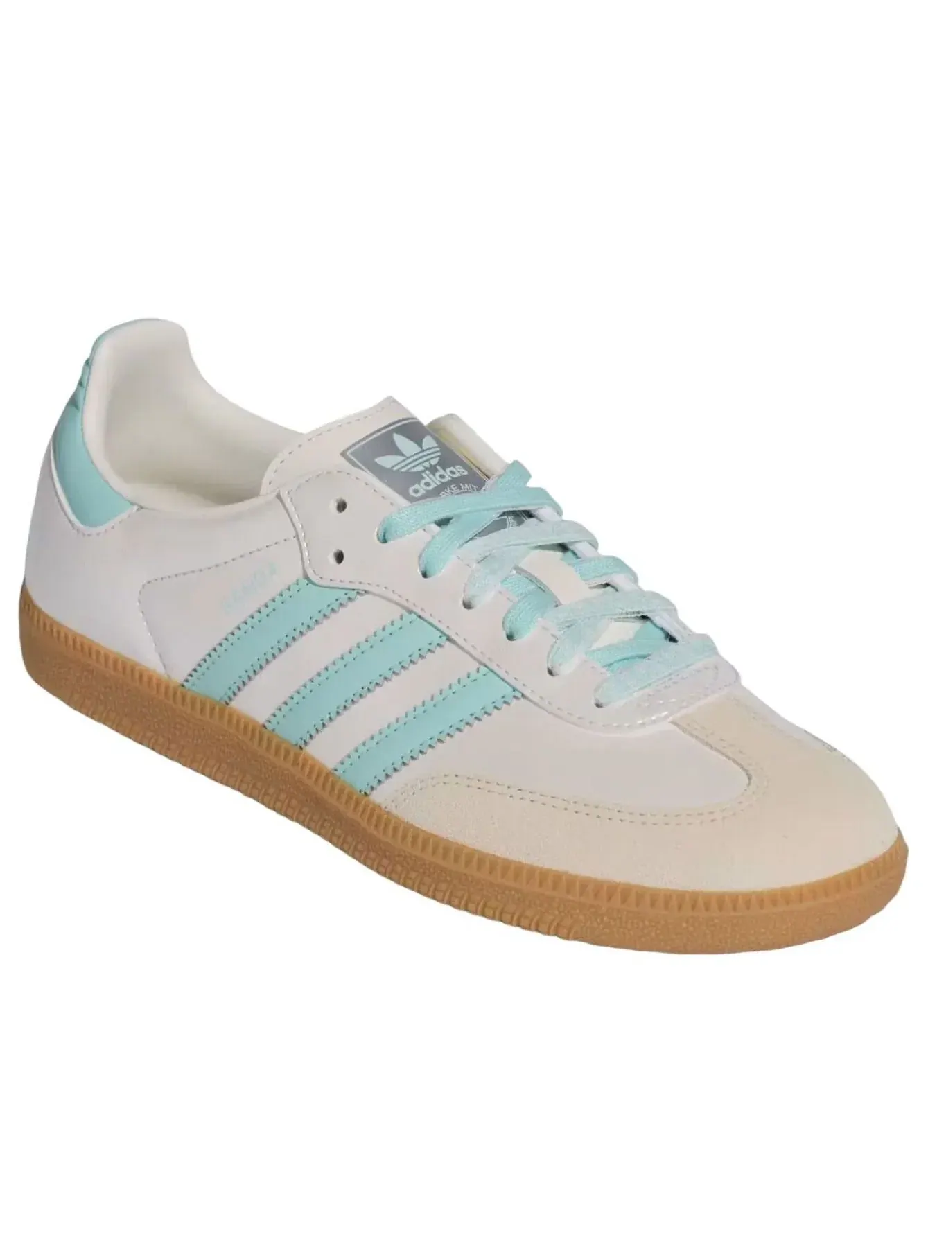 Кроссовки Adidas Samba 'Off White Semi Flash Aqua' KJ4304 — изображение 2 из 6, белый