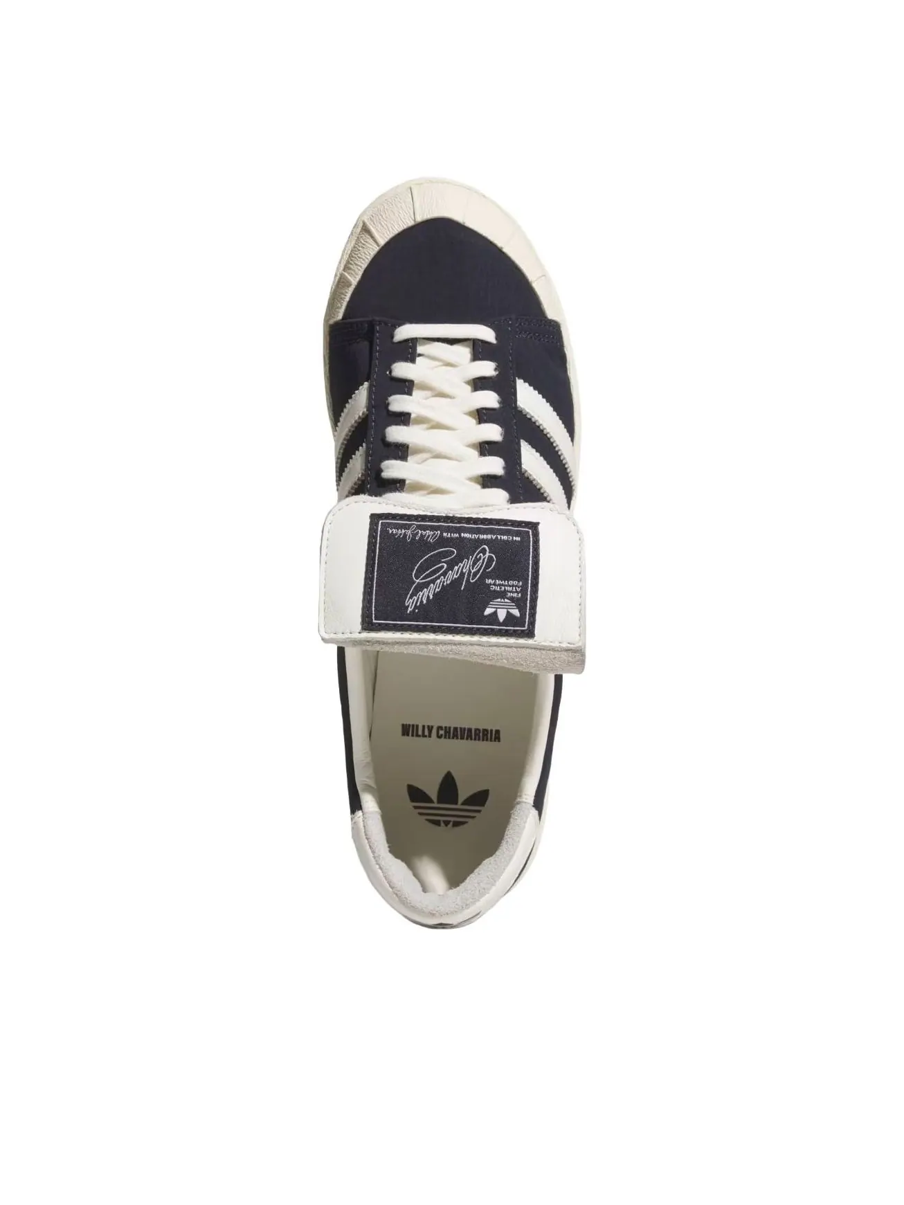 Adidas x Willy Chavarria Jabbar Low 'Legend Ink Off White Cream White' — изображение 2 из 5, белый/кремовый белый