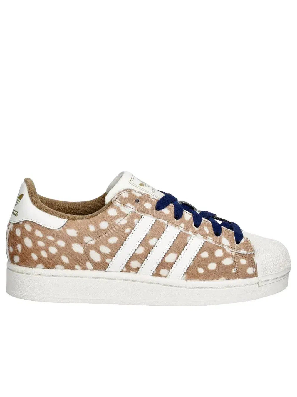 Женские кроссовки с круглым носком Superstar II Adidas — изображение 2 из 6, коричневый