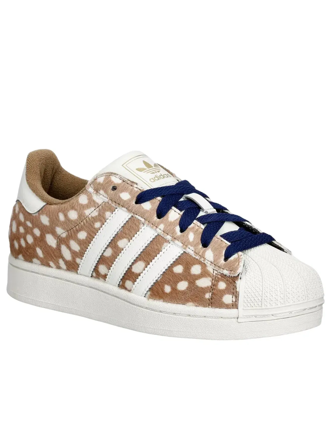 Женские кроссовки с круглым носком Superstar II Adidas — изображение 3 из 6, коричневый
