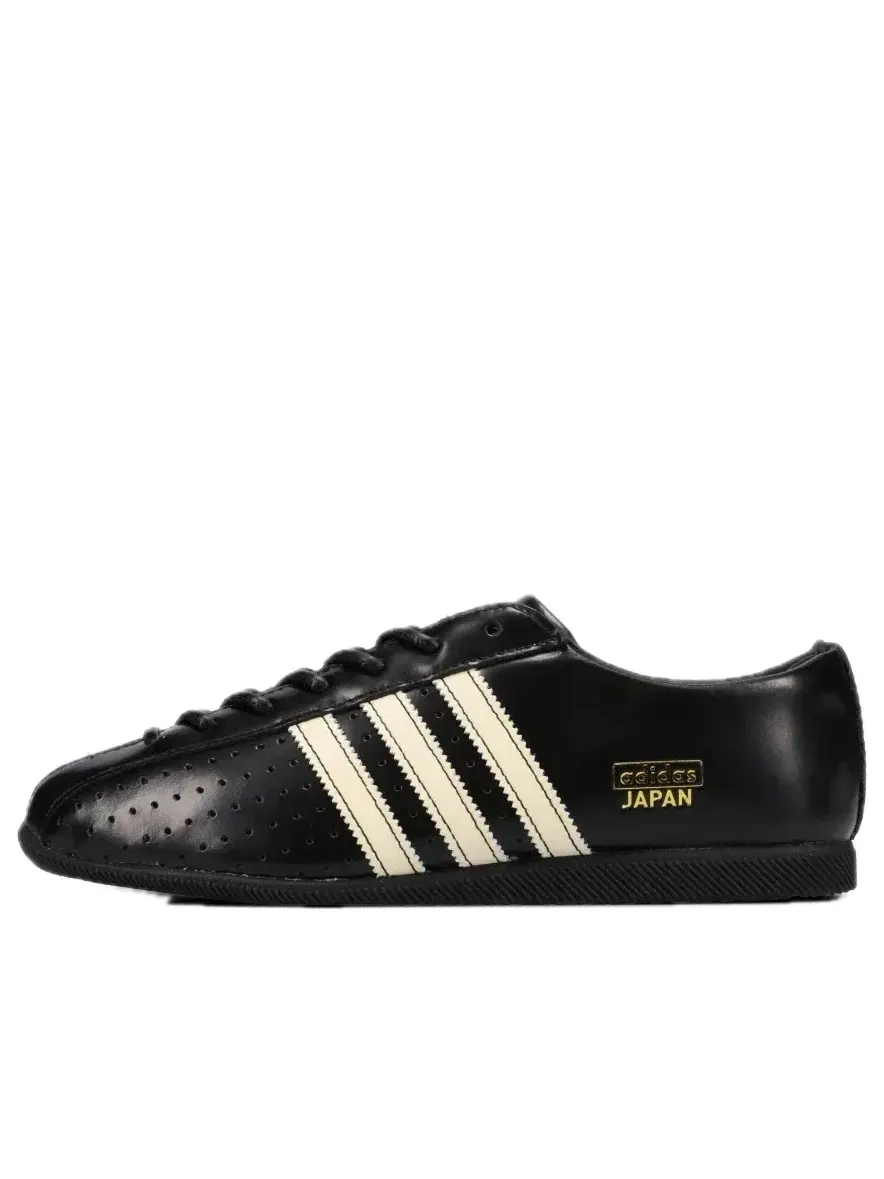 Женские кроссовки с кожаным верхом Adidas Japan Lux Black Cream White — изображение 1 из 5, черный