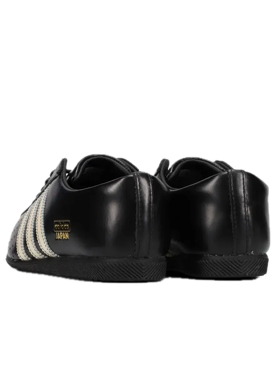 Женские кроссовки с кожаным верхом Adidas Japan Lux Black Cream White — изображение 2 из 5, черный