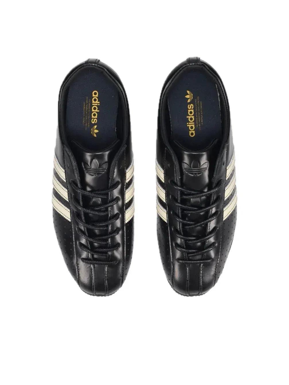 Женские кроссовки с кожаным верхом Adidas Japan Lux Black Cream White — изображение 3 из 5, черный
