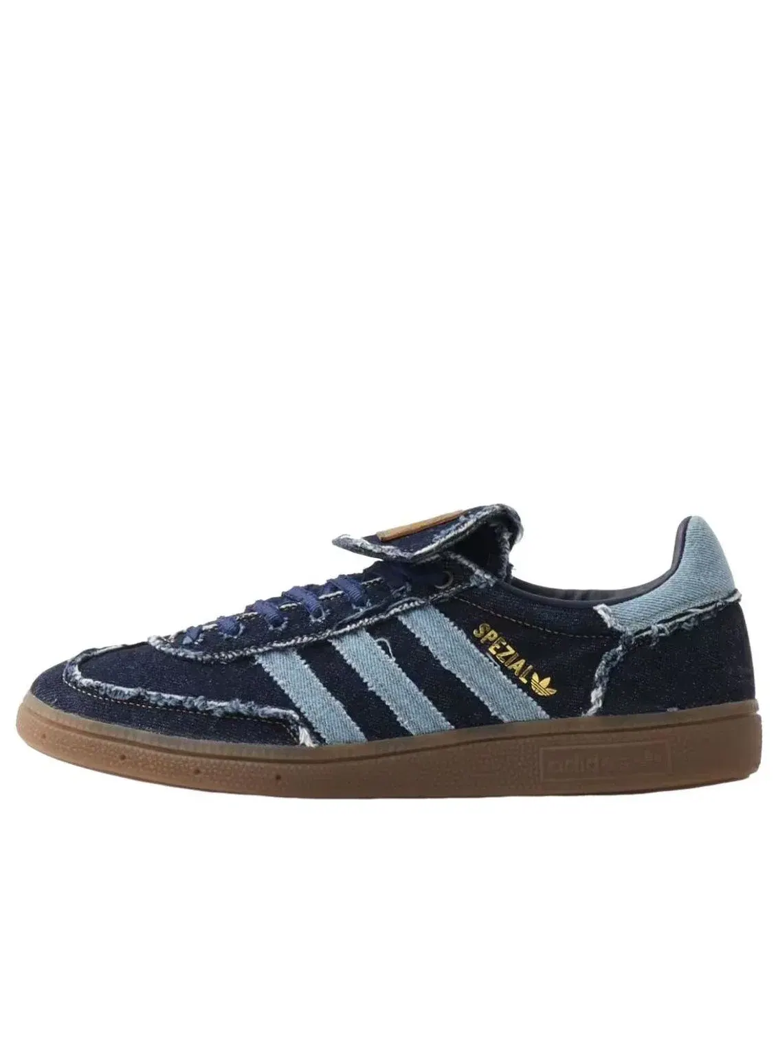 Женские кроссовки с денимовым верхом Handball Spezial Adidas — изображение 1 из 5, темно-синий