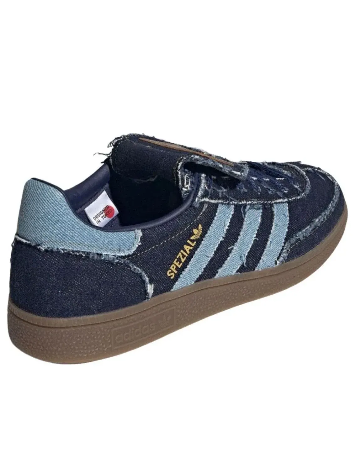 Женские кроссовки с денимовым верхом Handball Spezial Adidas — изображение 3 из 5, темно-синий
