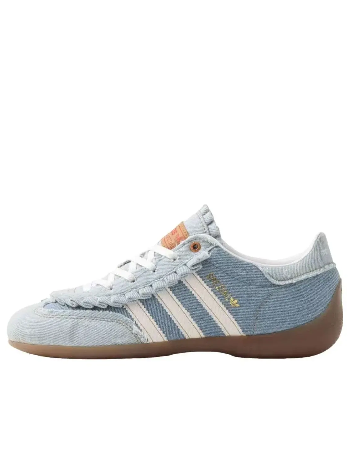 Женские кроссовки с замшевым верхом Handball Spezial Denim Pack Blue Adidas