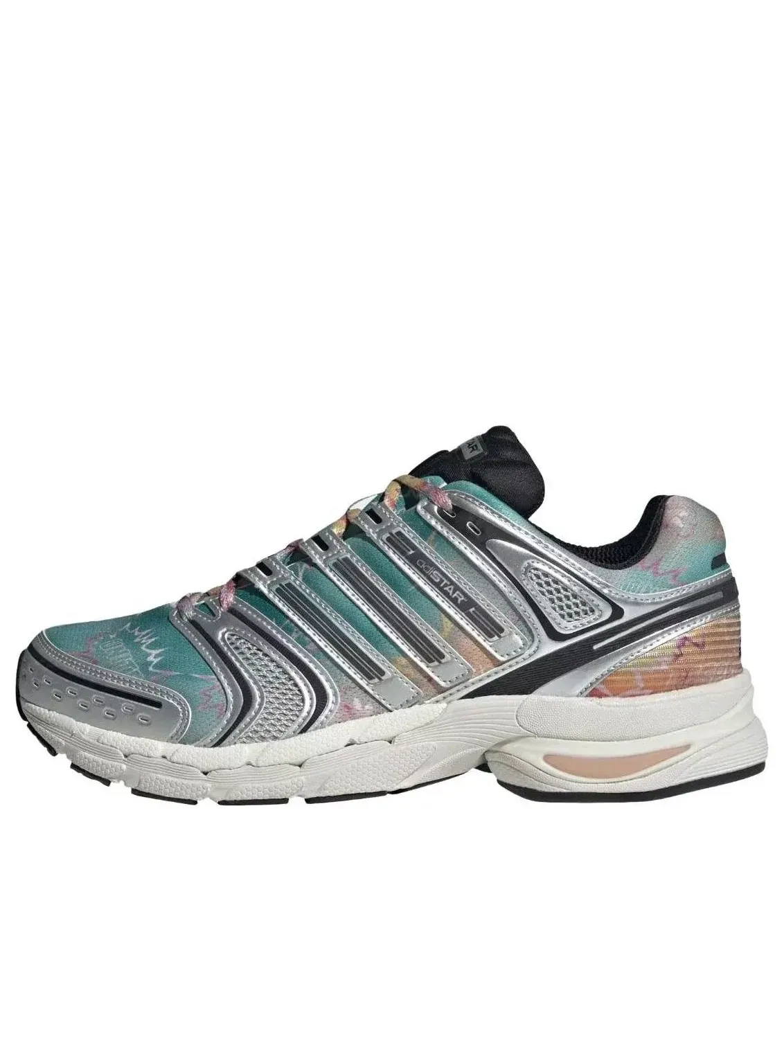 Кроссовки Adidas Adistar Control 5 'Silver Metallic Black' KJ5955 — изображение 1 из 5, зеленый