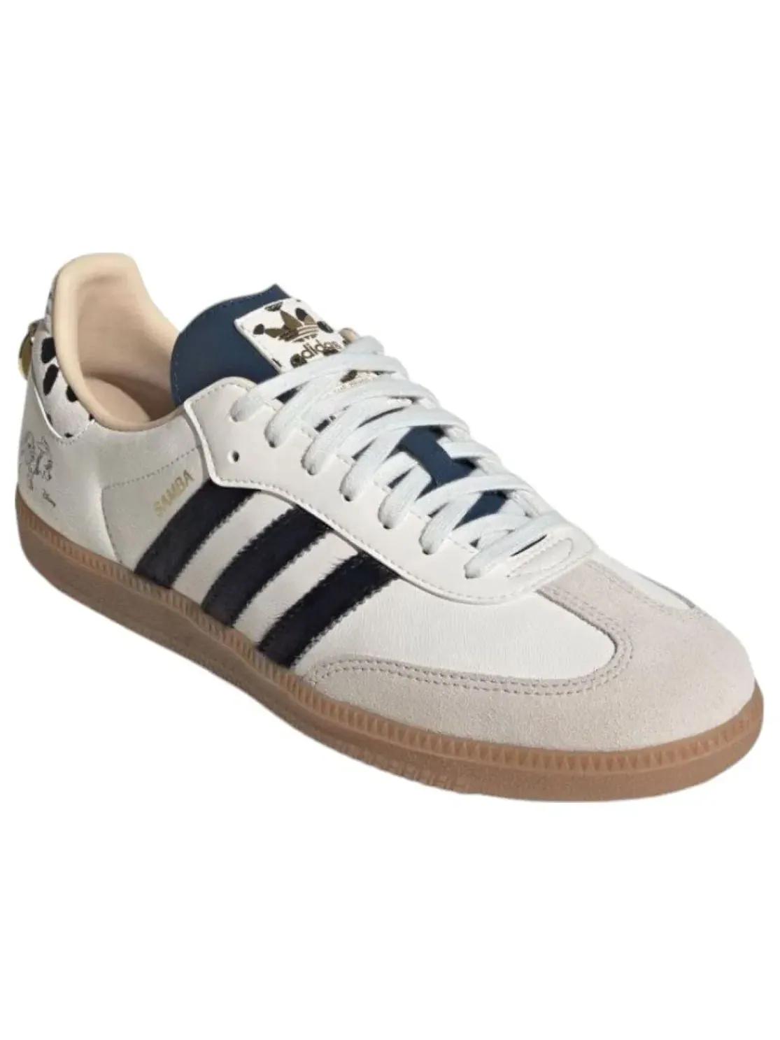 Мужские кроссовки с кожаным верхом Samba Disney '101 Dalmatians Penny' Adidas — изображение 3 из 6, белый