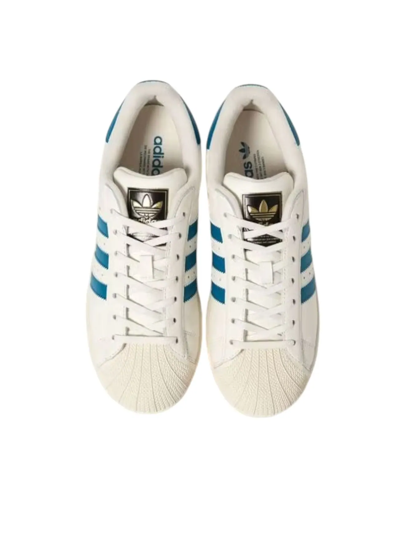 Кроссовки adidas Superstar II 'Cream White Active Teal' — изображение 2 из 4, белый