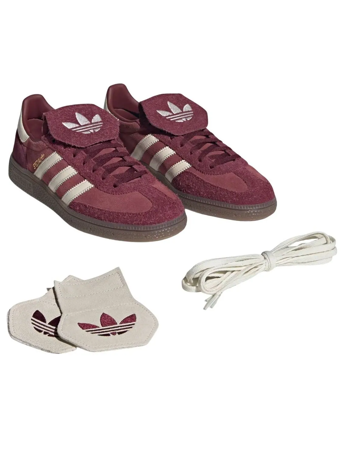 (WMNS) Adidas Handball Spezial LT 'Shadow Red Off White' — изображение 2 из 5, красный/белый