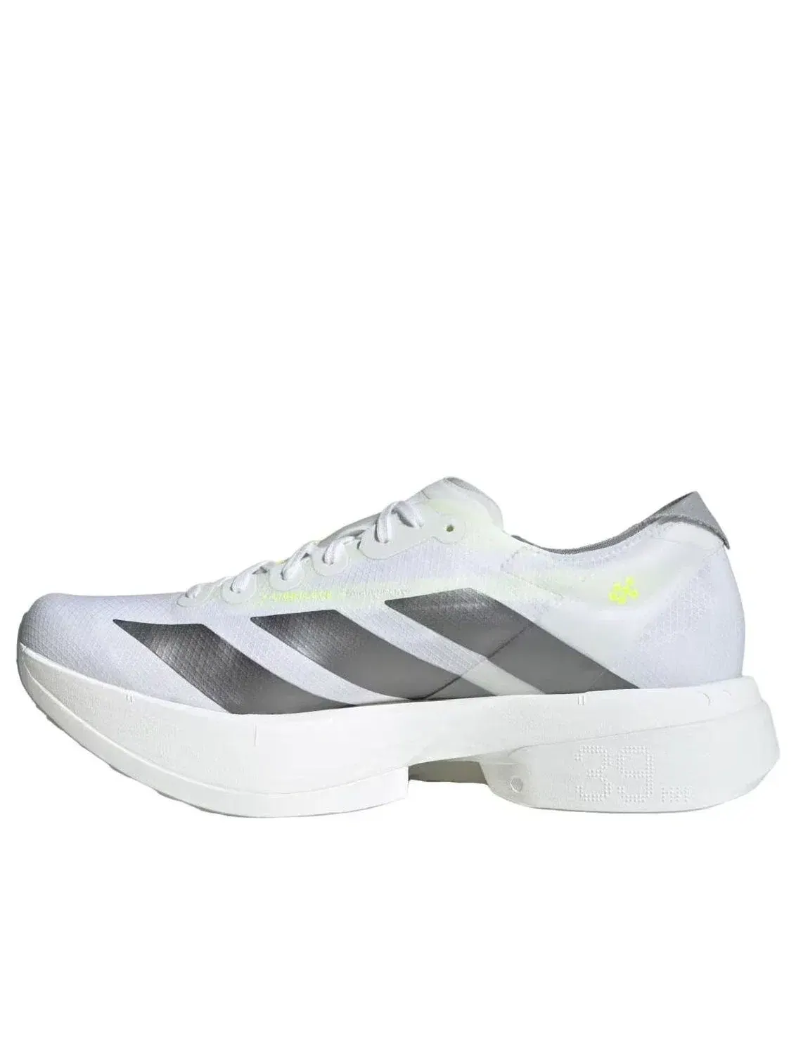 Мужские беговые кроссовки с принтом Adizero Pro White Iron Metallic Adidas — изображение 1 из 5, белый