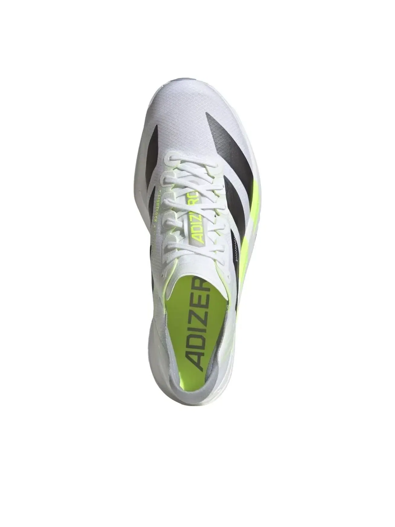 Мужские беговые кроссовки с принтом Adizero Pro White Iron Metallic Adidas — изображение 3 из 5, белый