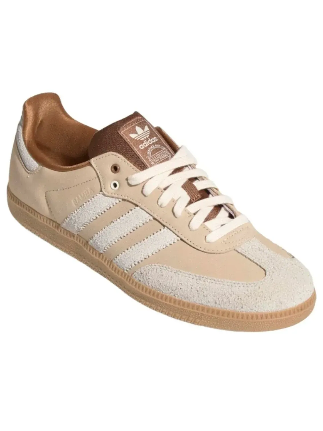 Кроссовки Adidas Samba OG 'Miracle Brown Off White' — изображение 3 из 5, коричневый