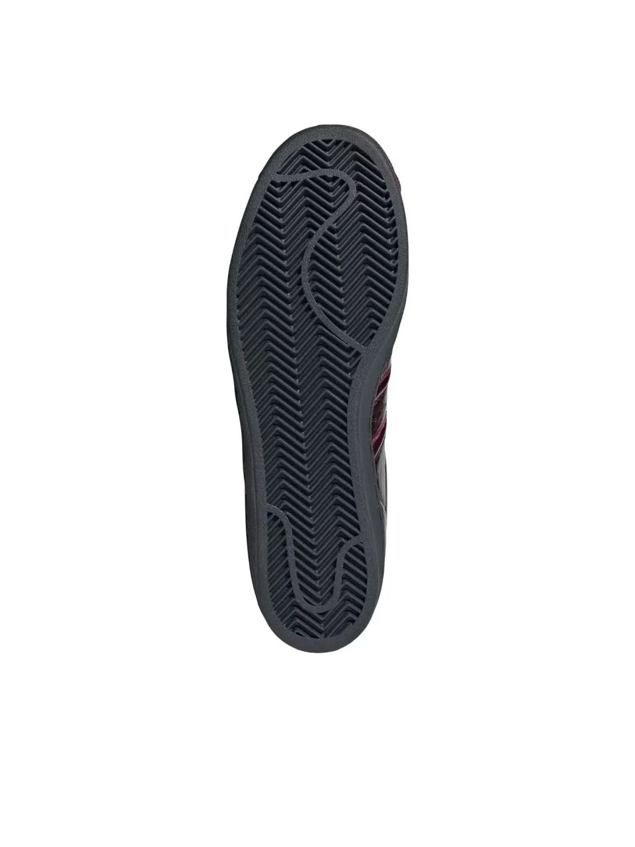 Мужские кроссовки с кожаным верхом Superstar Maroon Carbon Adidas — изображение 3 из 5, красный