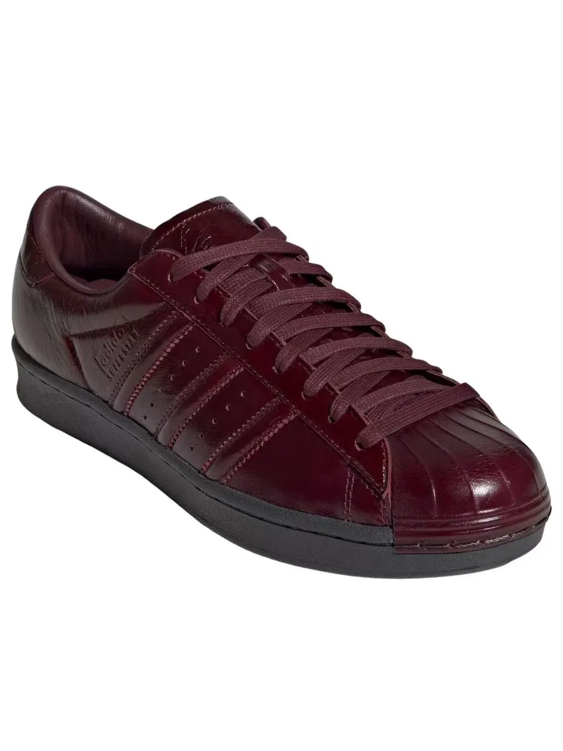 Мужские кроссовки с кожаным верхом Superstar Maroon Carbon Adidas — изображение 4 из 5, красный