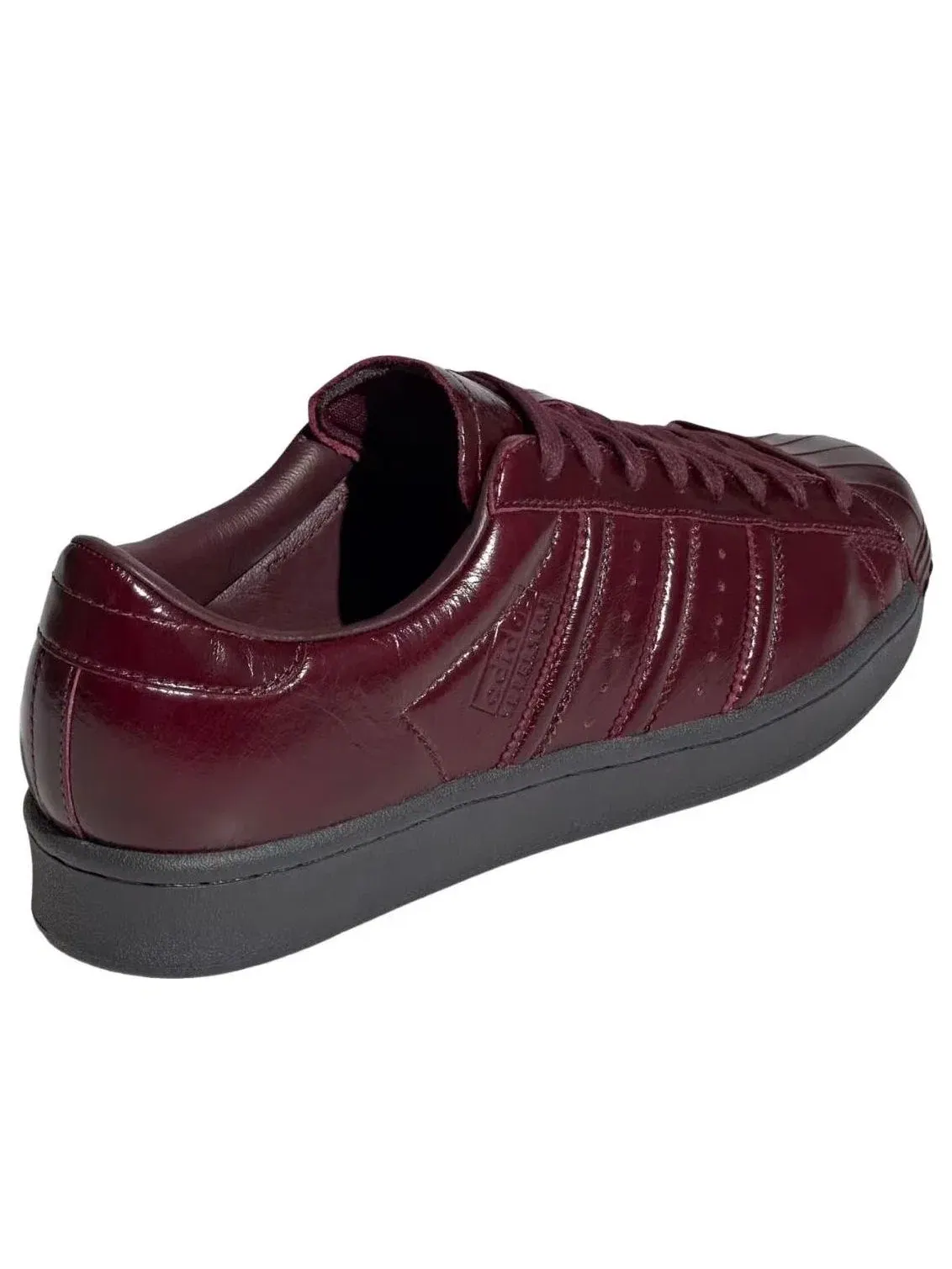 Мужские кроссовки с кожаным верхом Superstar Maroon Carbon Adidas — изображение 5 из 5, красный