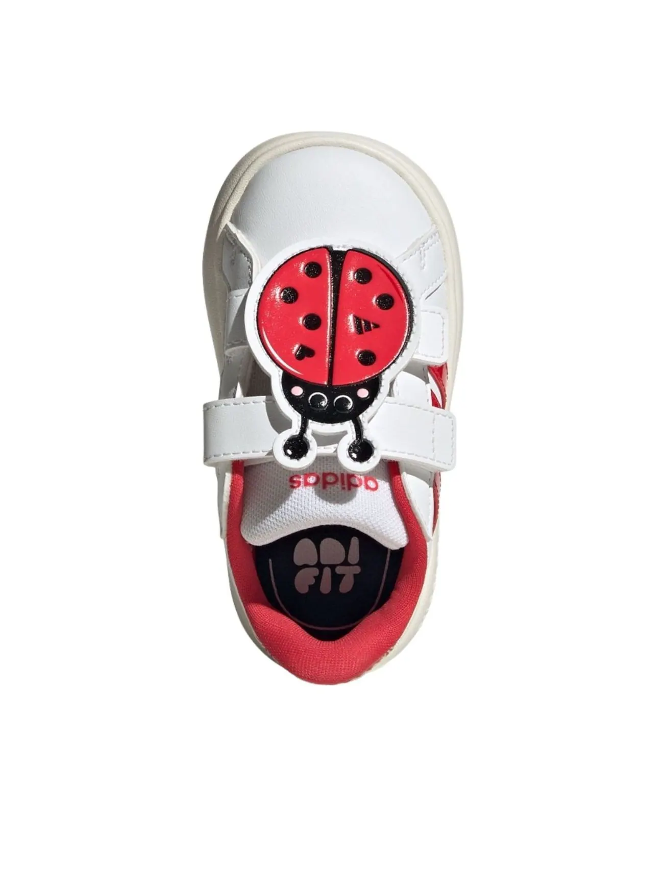 (TD) Adidas Grand Court 3.0 Bubble 'White Red' — изображение 2 из 5, белый/красный