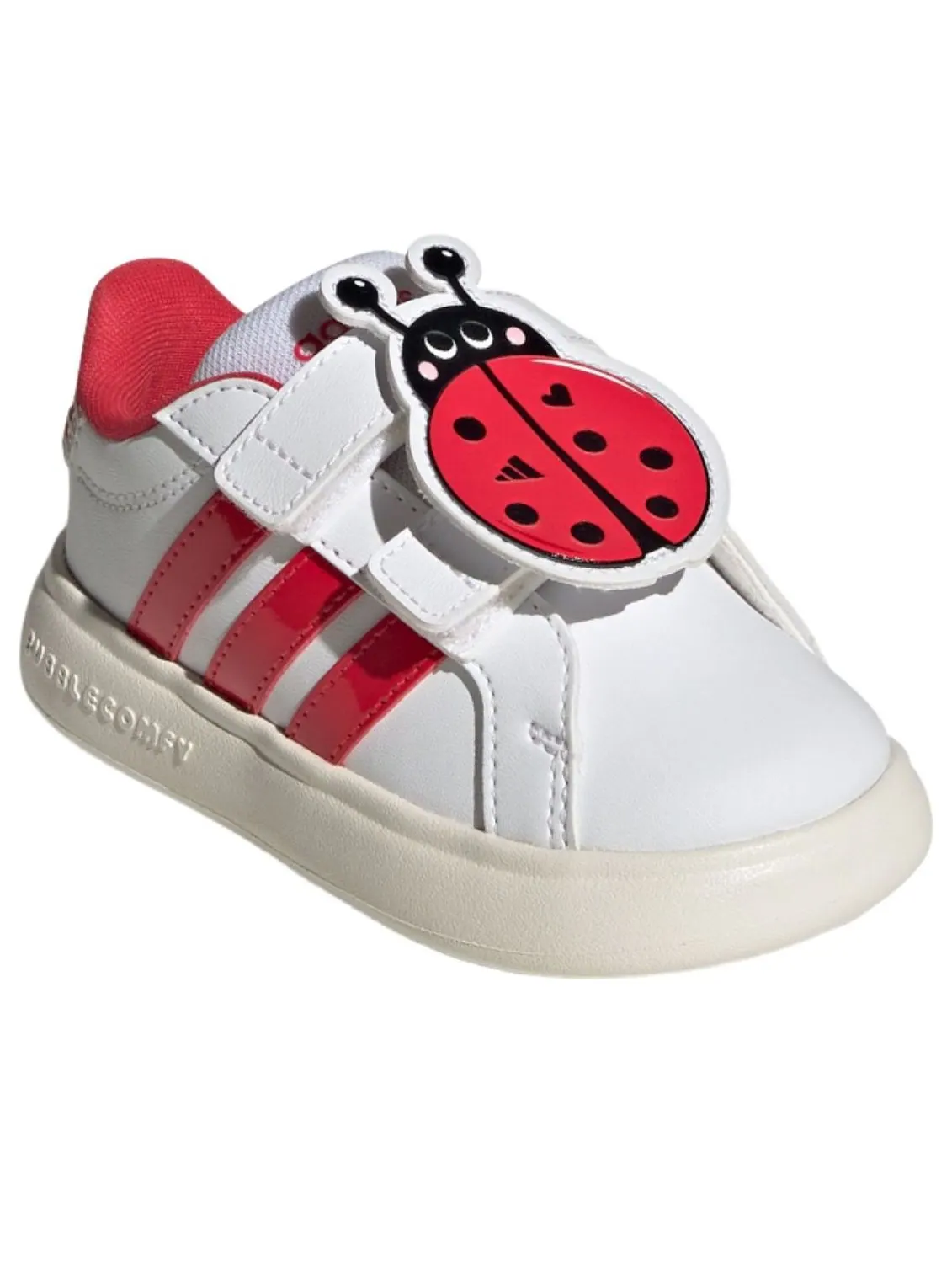 (TD) Adidas Grand Court 3.0 Bubble 'White Red' — изображение 4 из 5, белый/красный