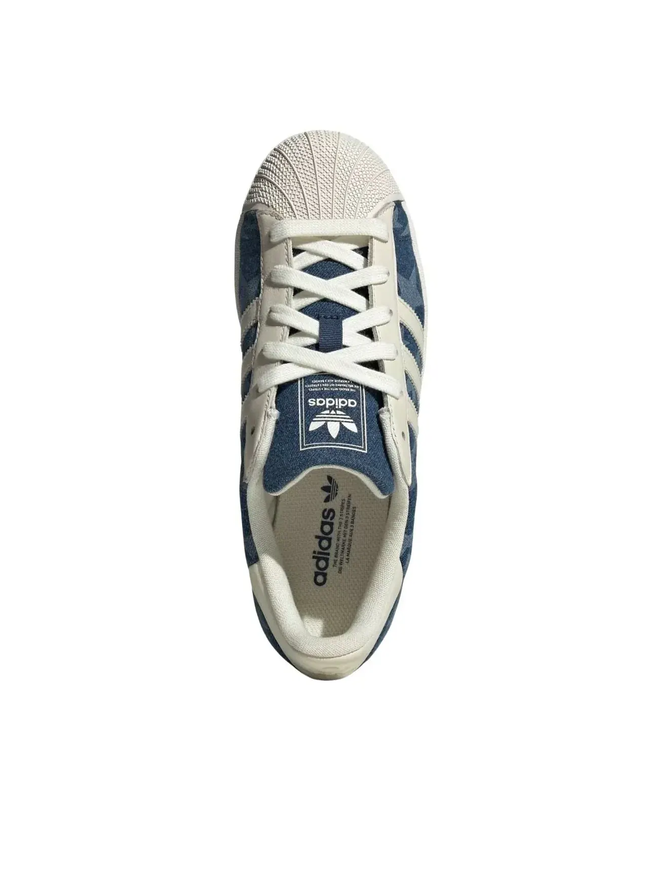 Кроссовки (WMNS) Adidas Superstar II 'Denim Star' — изображение 2 из 5, синий