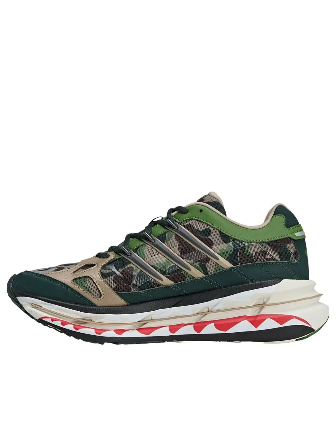 Adidas x A Bathing Ape Adistar HRMY 'Green Camo' — изображение 1 из 5, зеленый