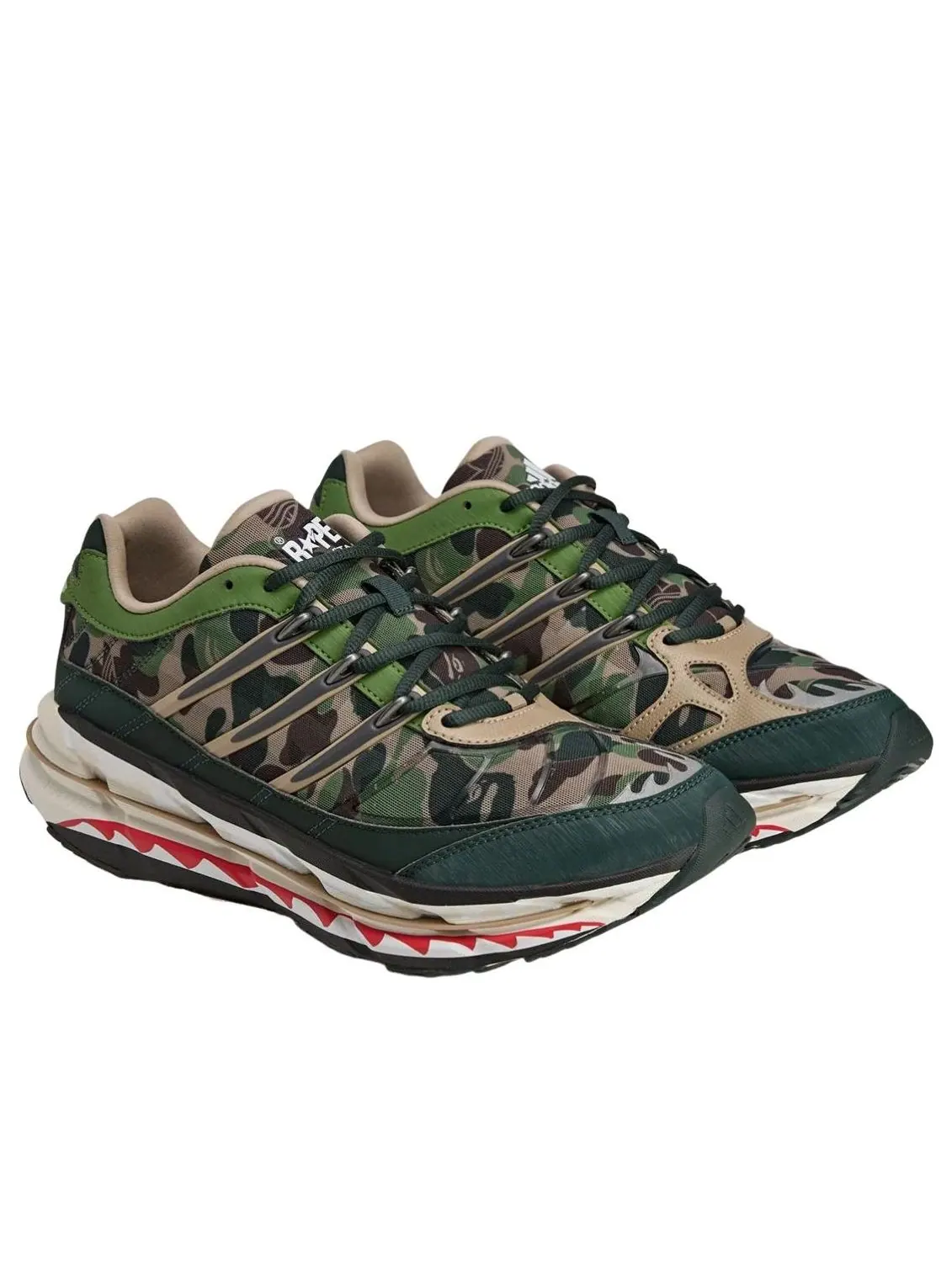 Adidas x A Bathing Ape Adistar HRMY 'Green Camo' — изображение 2 из 5, зеленый
