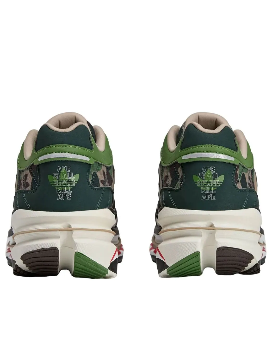 Adidas x A Bathing Ape Adistar HRMY 'Green Camo' — изображение 3 из 5, зеленый