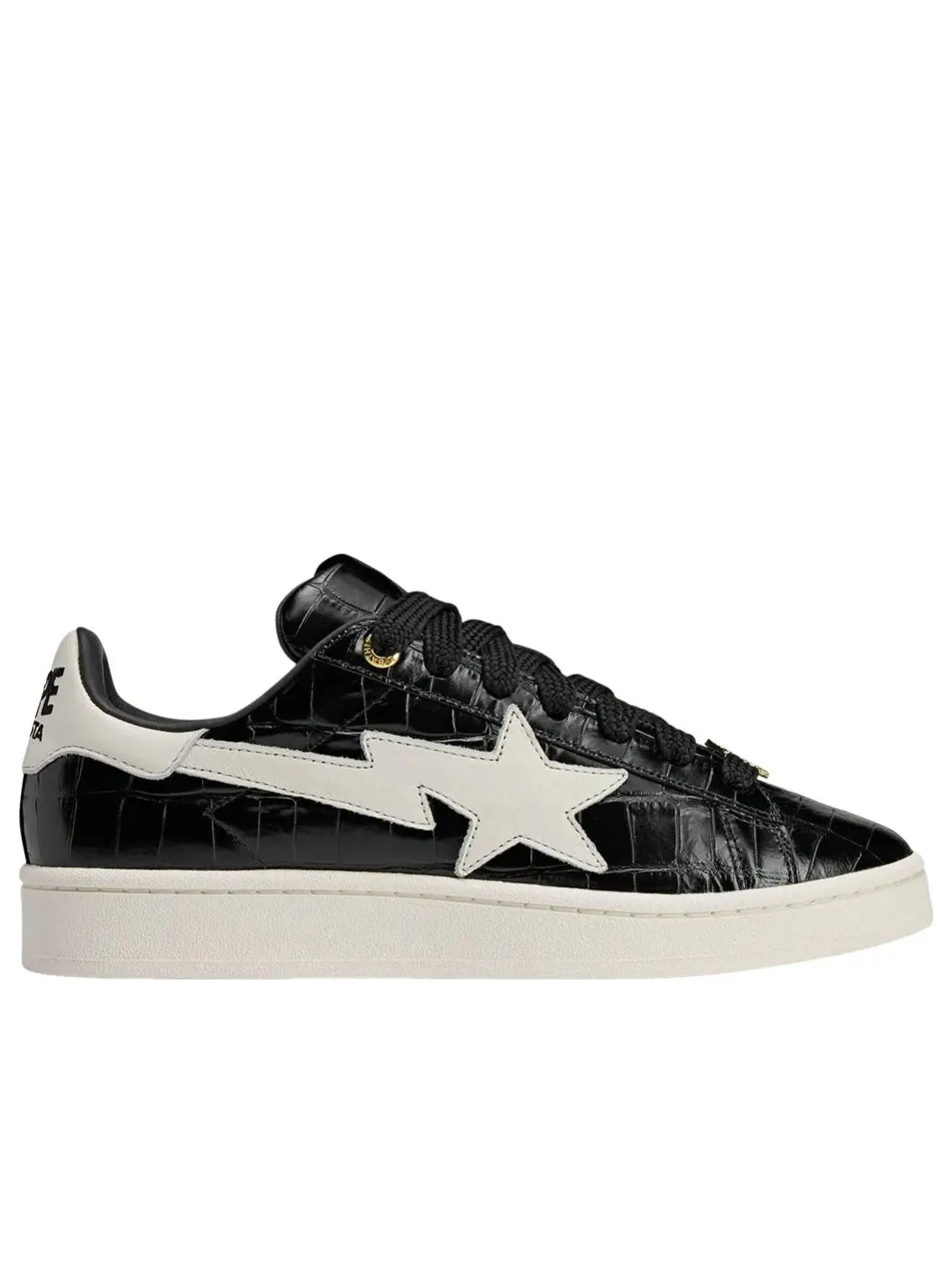 Adidas x A Bathing Ape Campus 00S 'Black White' — изображение 2 из 6, черный/белый