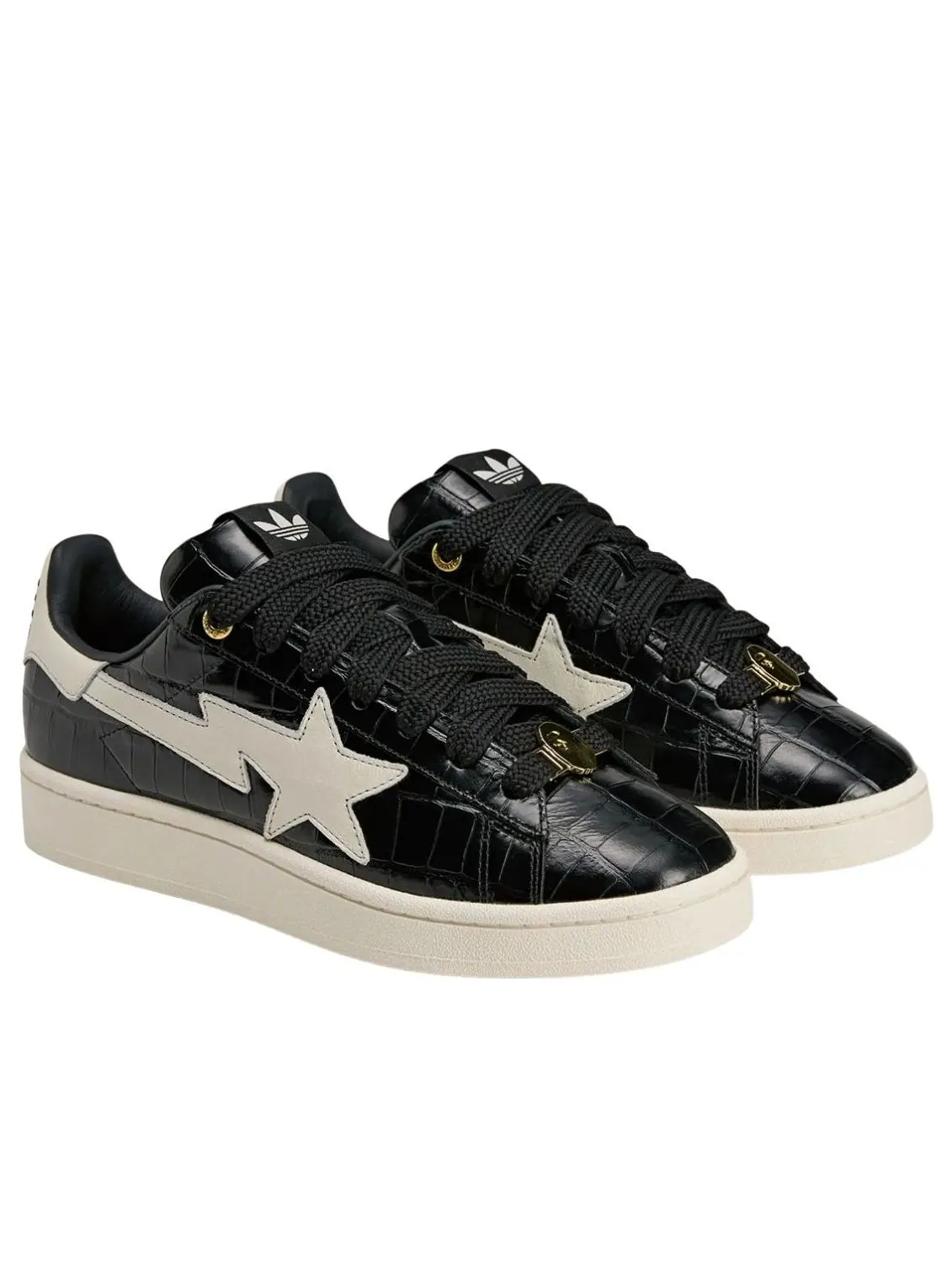 Adidas x A Bathing Ape Campus 00S 'Black White' — изображение 3 из 6, черный/белый