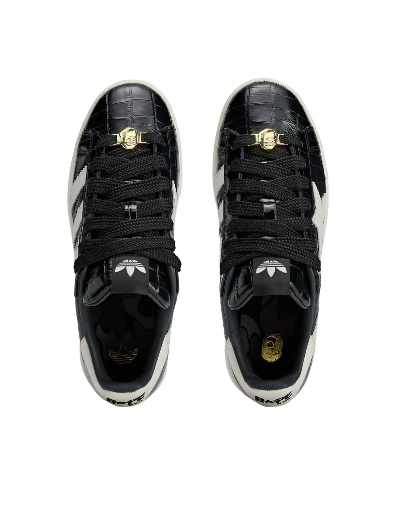 Adidas x A Bathing Ape Campus 00S 'Black White' — изображение 5 из 6, черный/белый