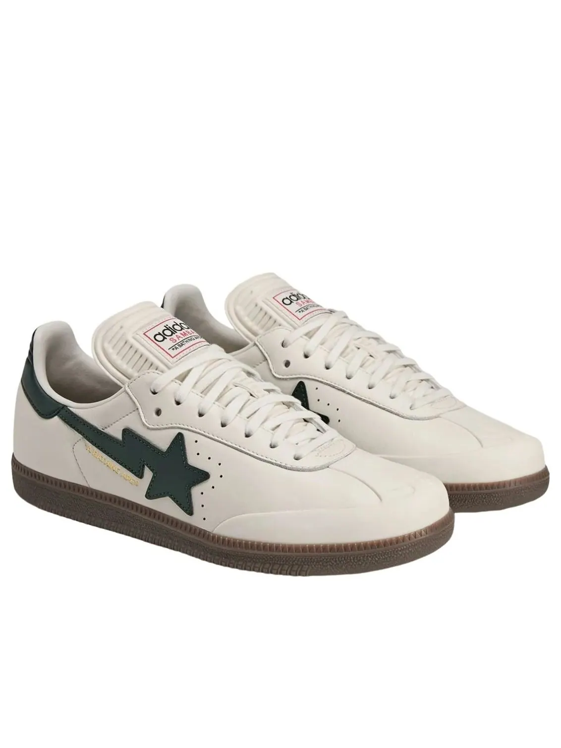 Adidas x A Bathing Ape Samba 'White Forest' — изображение 3 из 6, белый