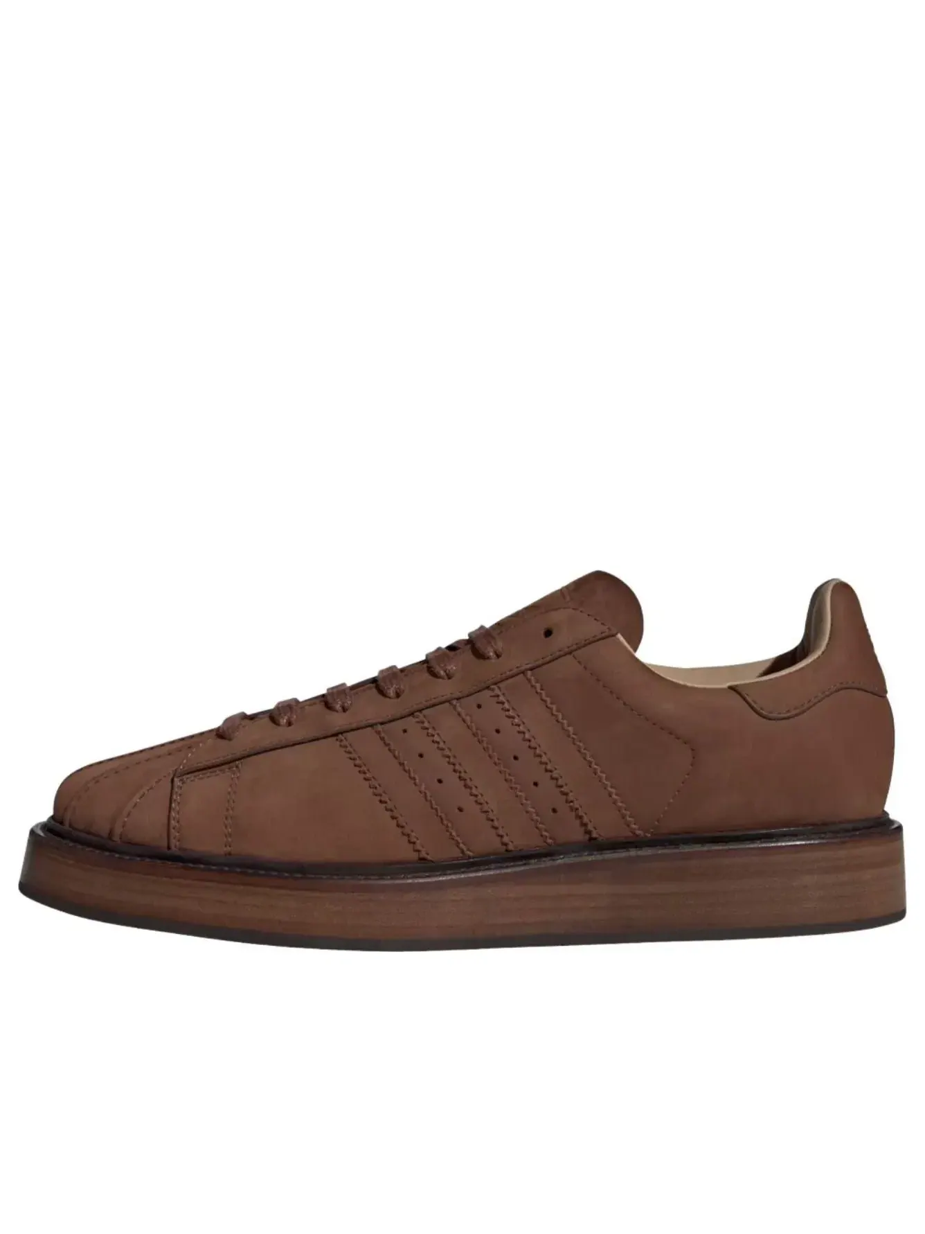Кроссовки Adidas Superstar Lux Made in Italy 'Preloved Brown' KJ8987 — изображение 1 из 6, коричневый