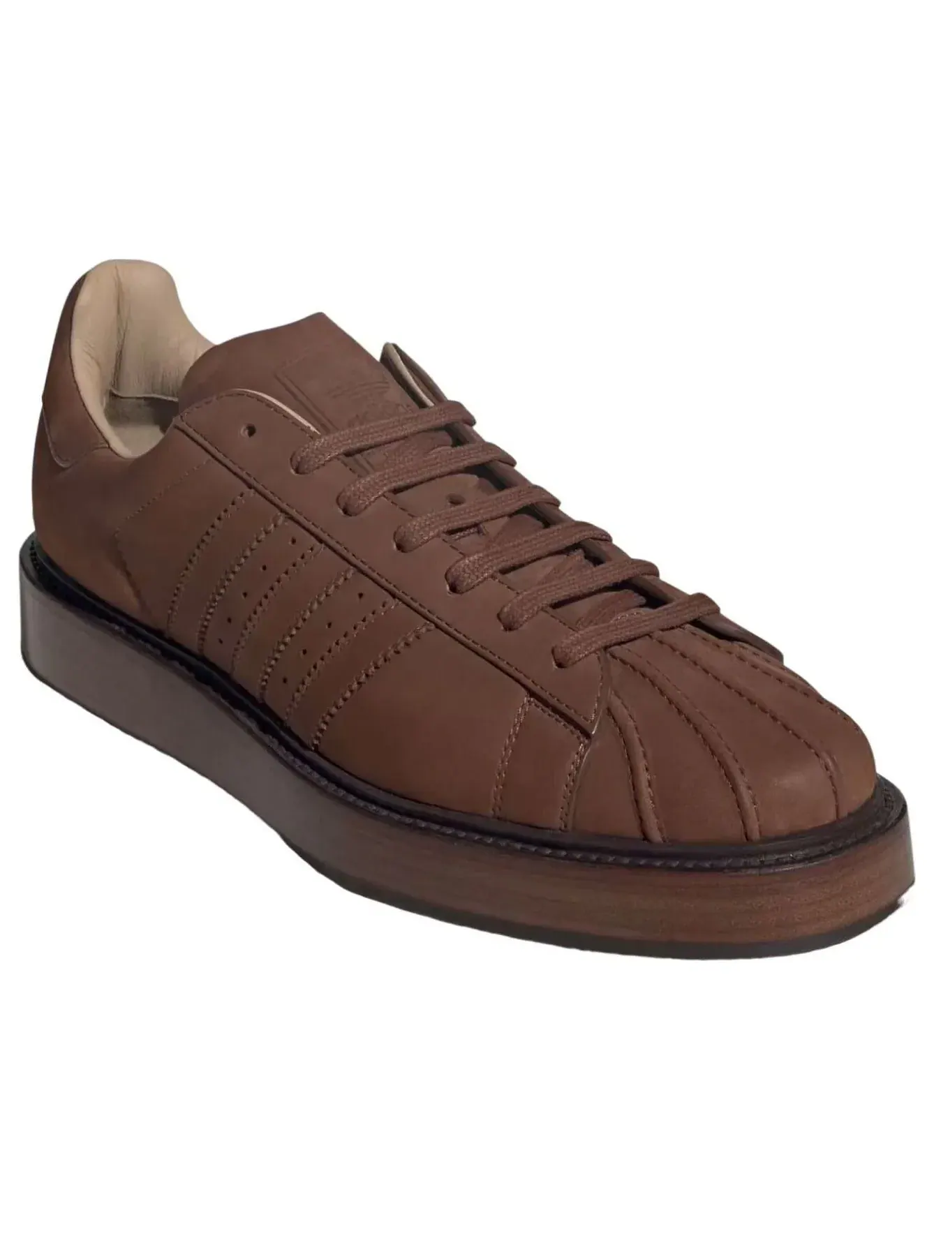 Кроссовки Adidas Superstar Lux Made in Italy 'Preloved Brown' KJ8987 — изображение 2 из 6, коричневый