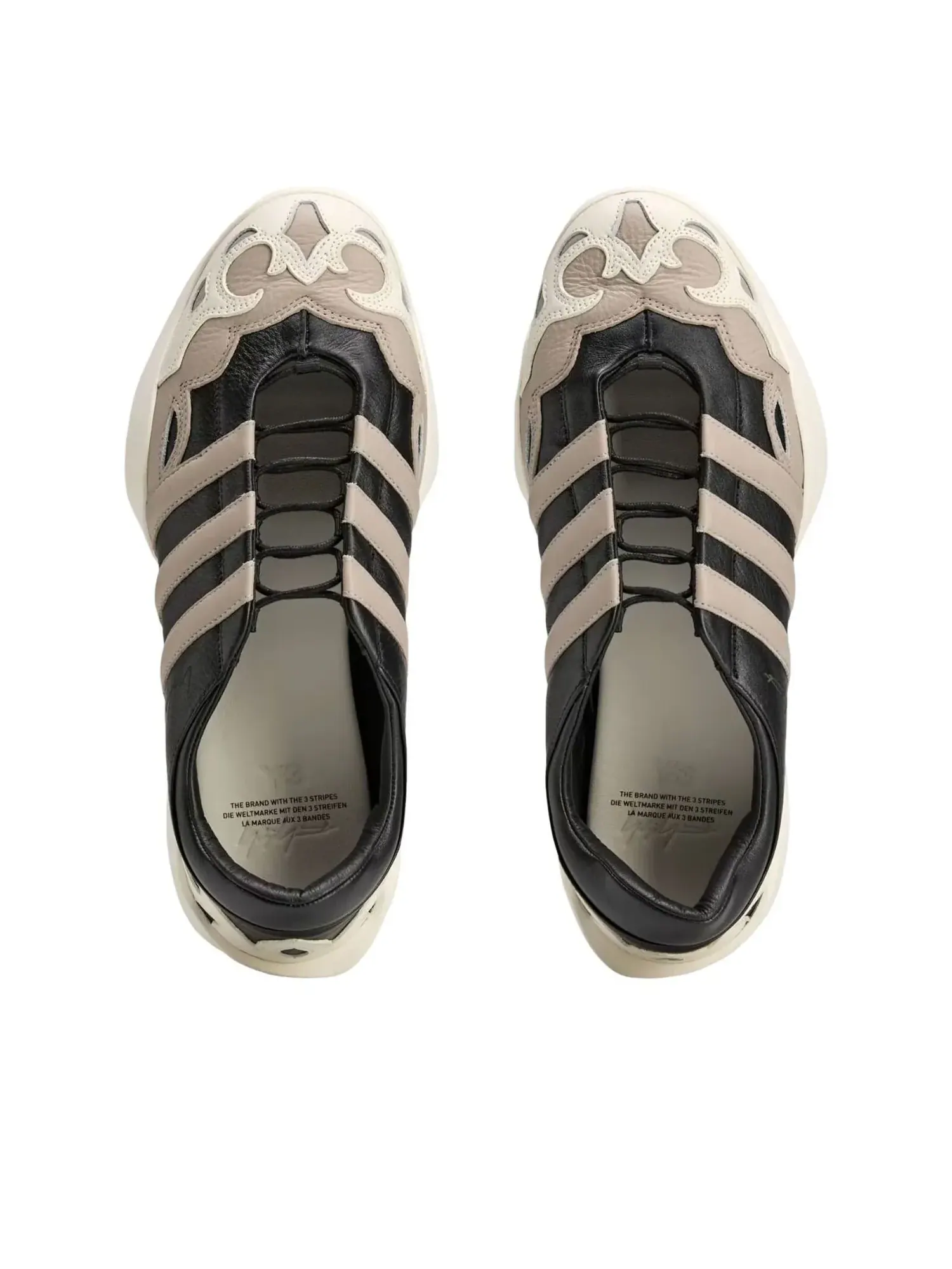 Туфли Adidas Y-3 Regu Mary Jane 'Black Off White Light Brown' — изображение 3 из 6, черный