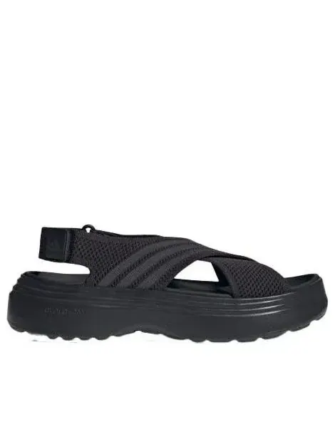 (WMNS) Сандалии Adidas Lifestyle 'Core Black Carbon' — изображение 2 из 8, черный