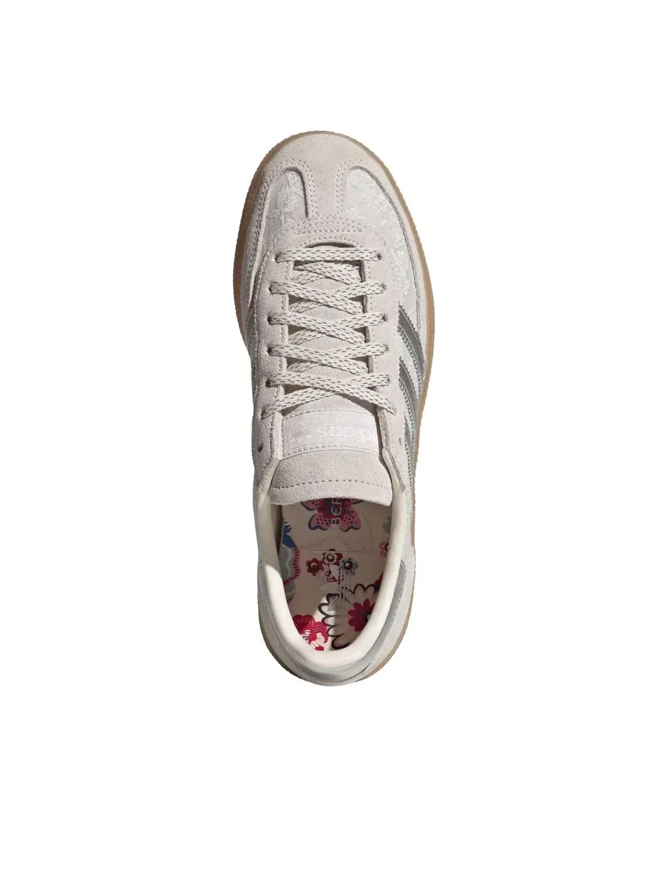 Кроссовки Adidas Handball Spezial 'Chalk Pearl Silver Metallic' KK0434 — изображение 2 из 5, серебряный