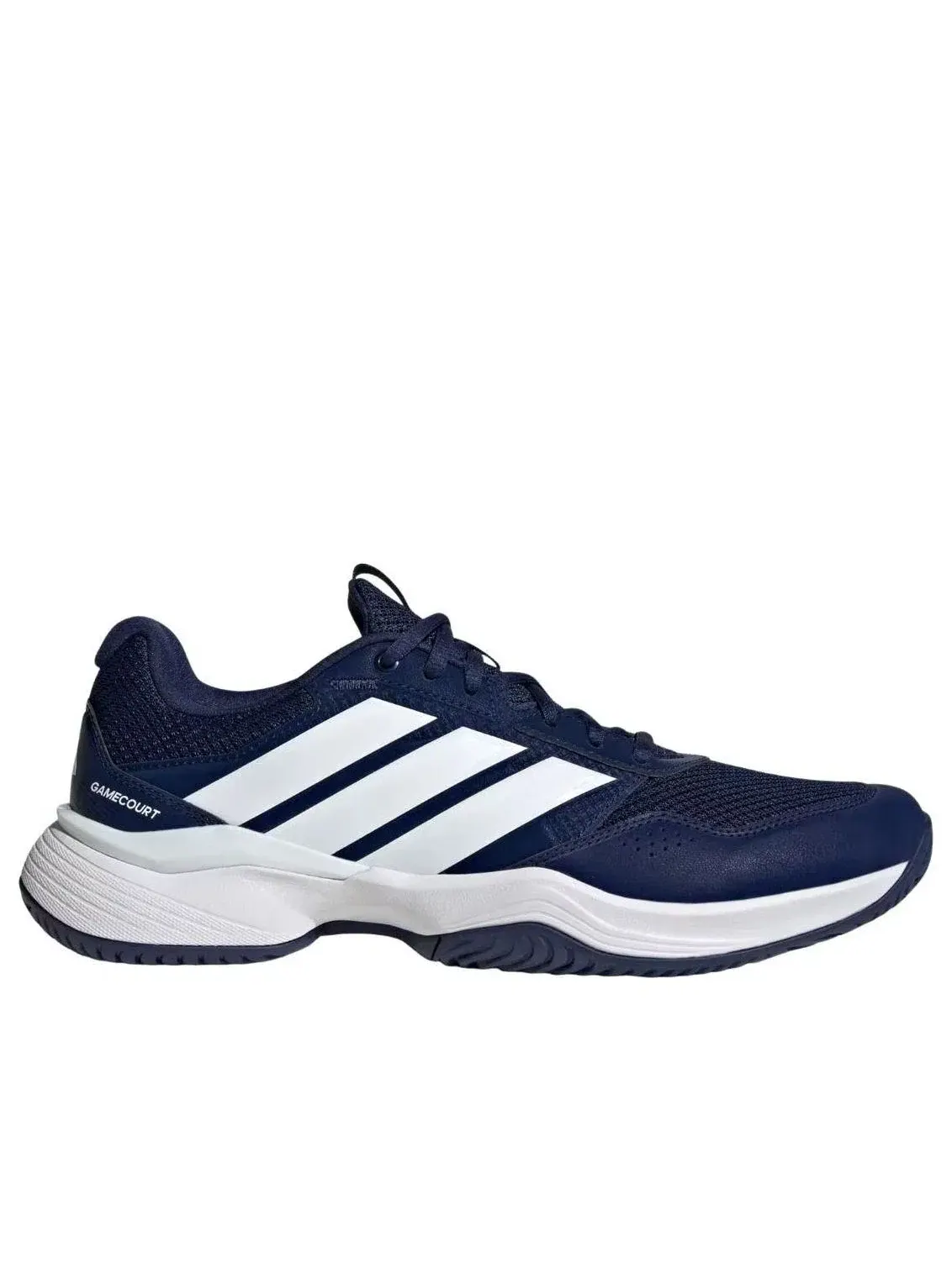 Мужские кроссовки для тенниса с шнуровкой Gamecourt 3 Adidas — изображение 2 из 5, темно-синий