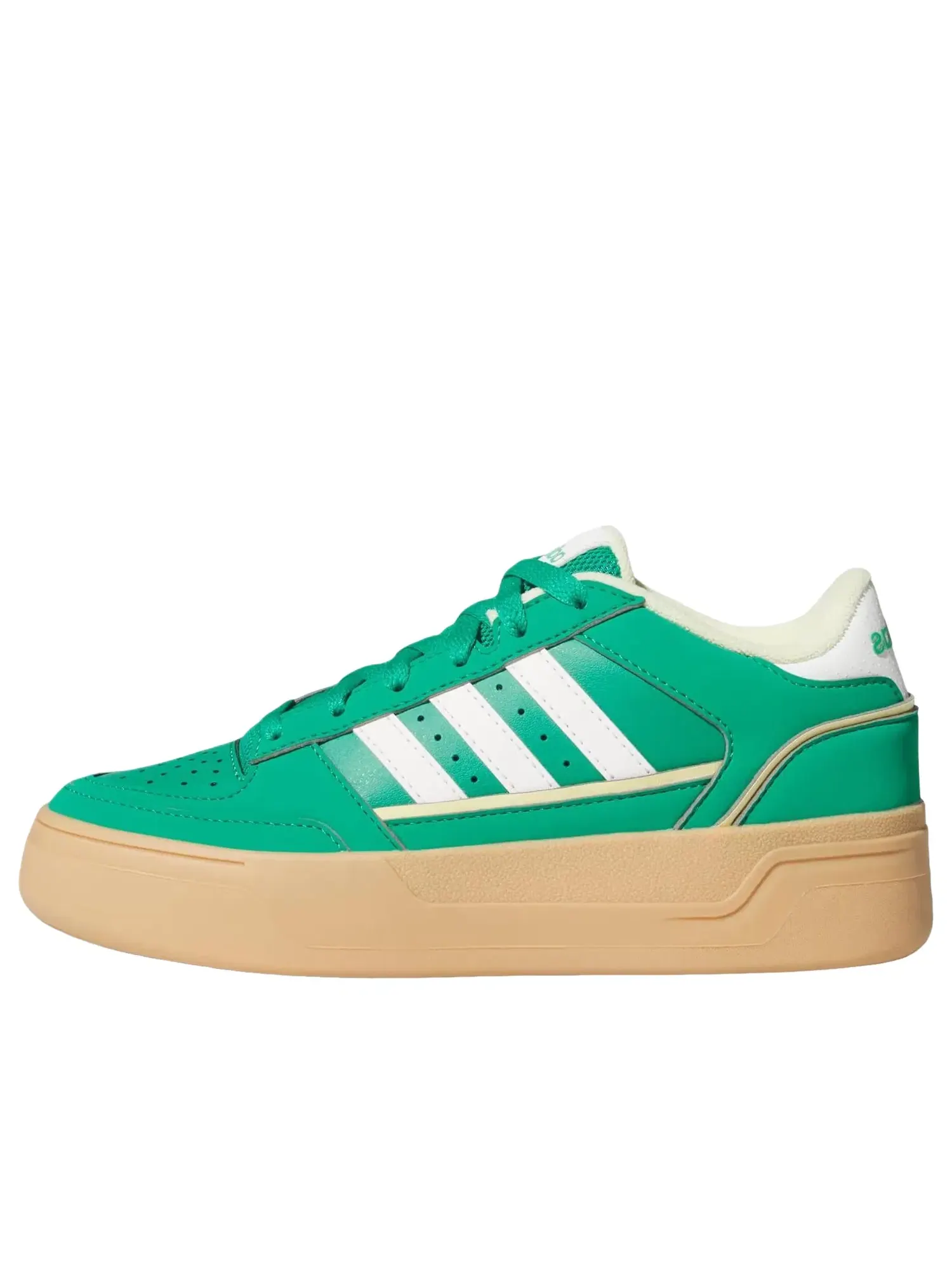 Детские кроссовки с кожаным верхом Adidas Turnaround Court Green White — изображение 1 из 4, зеленый